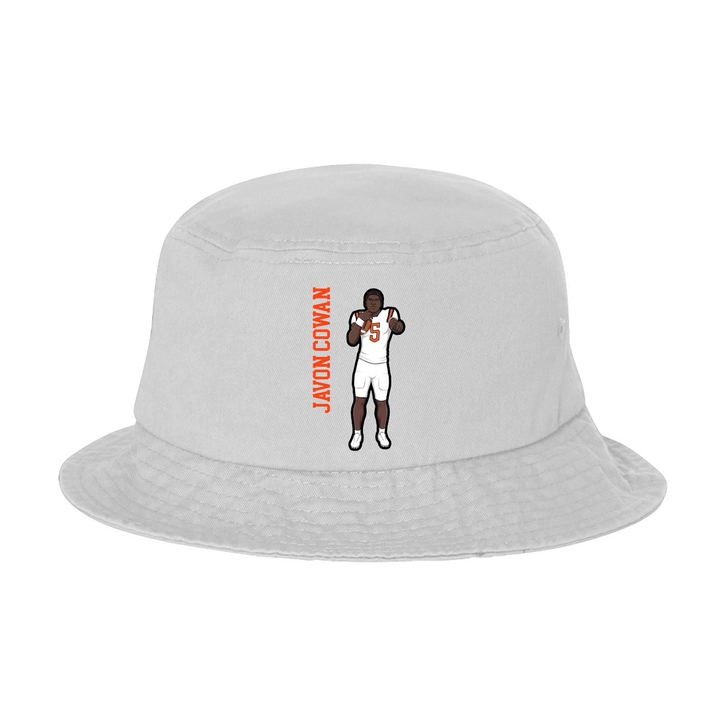 Bucket Cap — Name Vertical in White