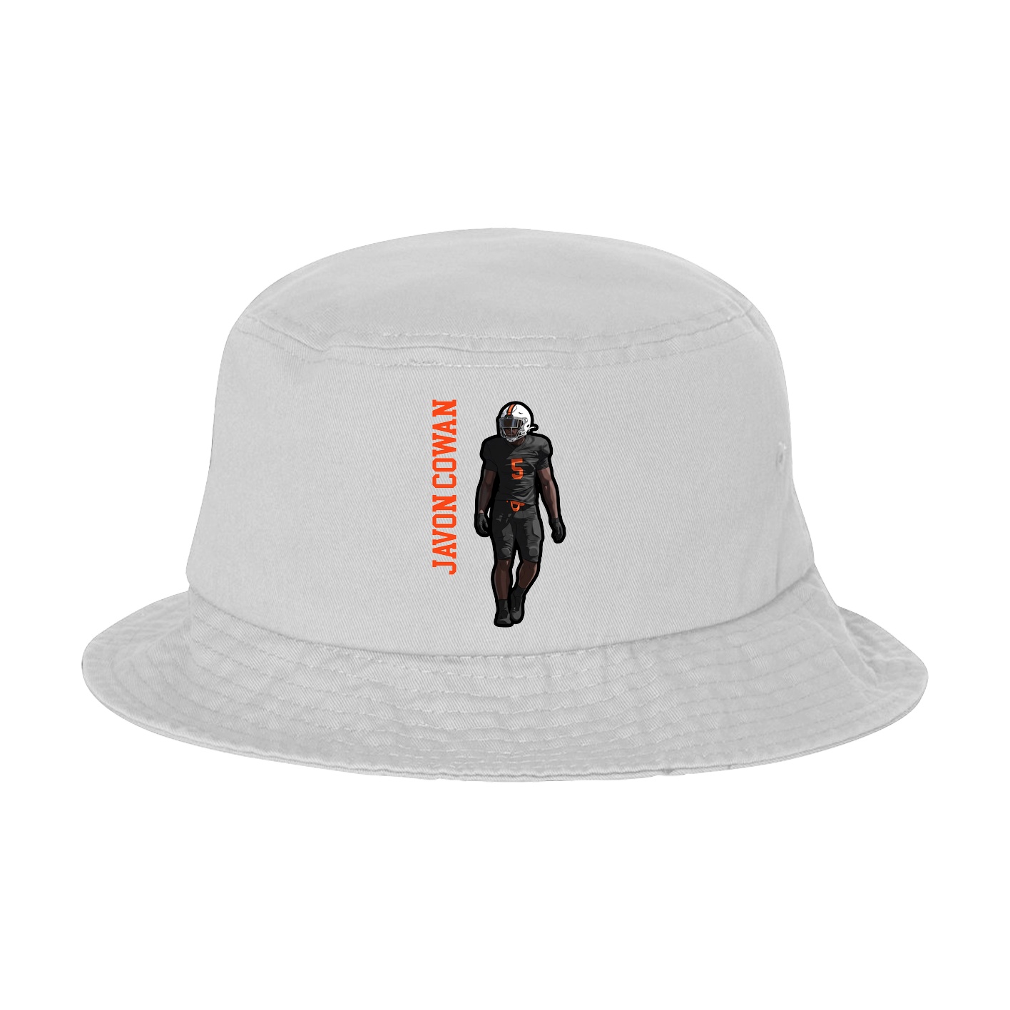 Bucket Cap — Name Vertical in White