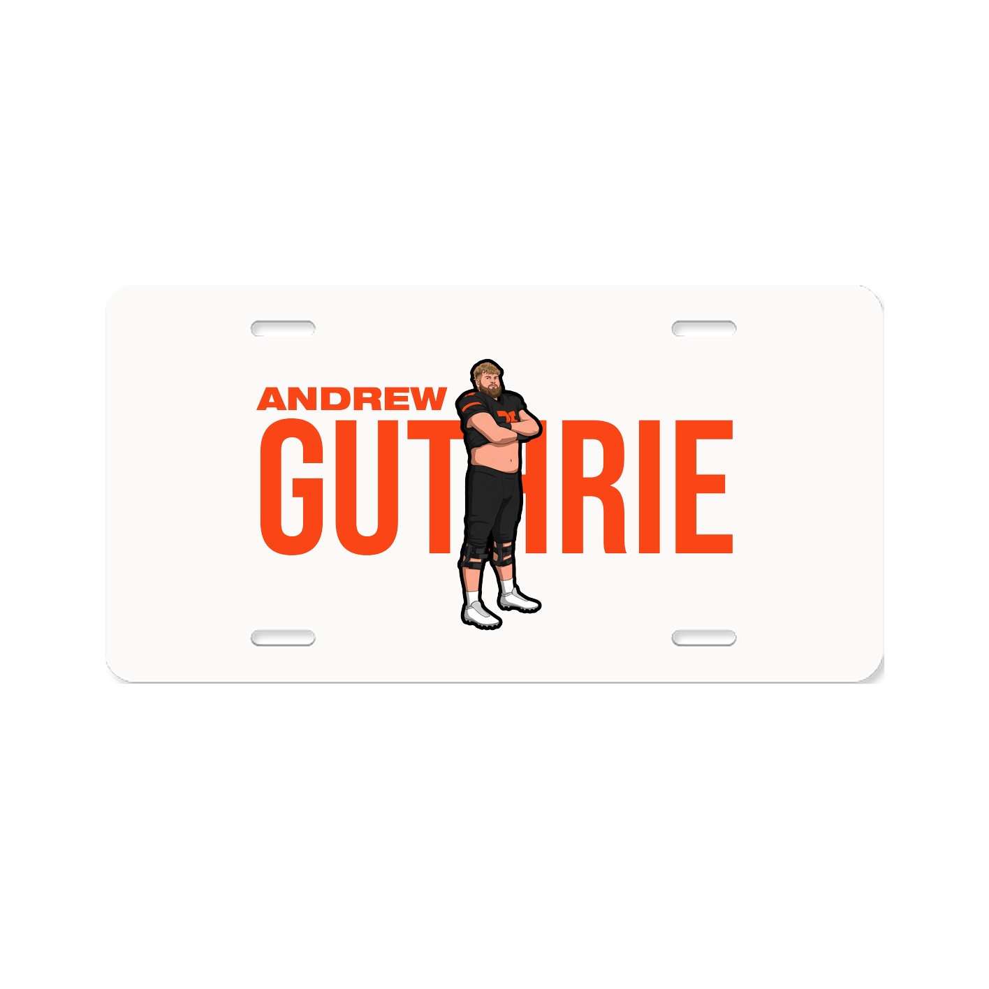 License Plate — Player Name in Classic