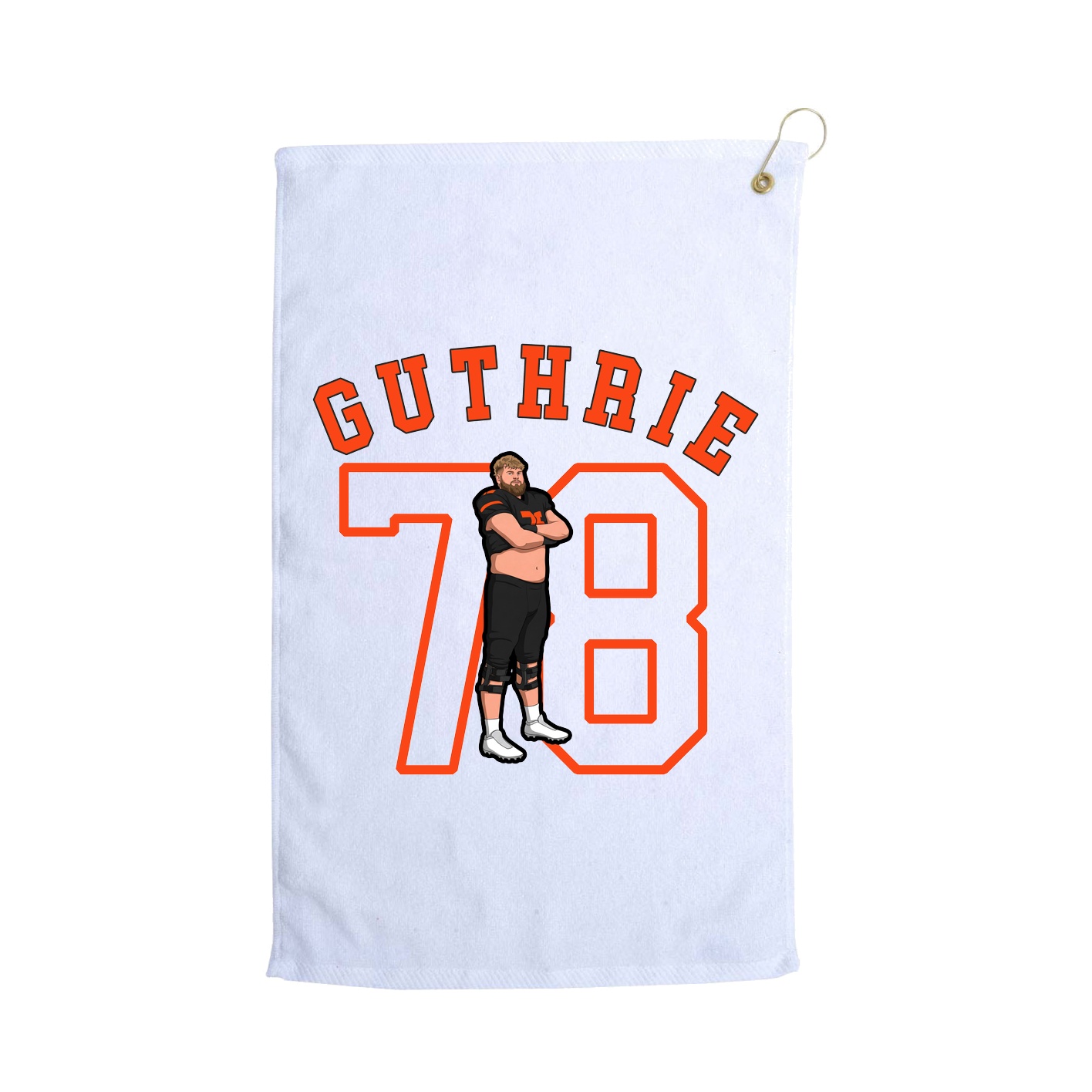 Golf Towel — Shirsey Arch in White