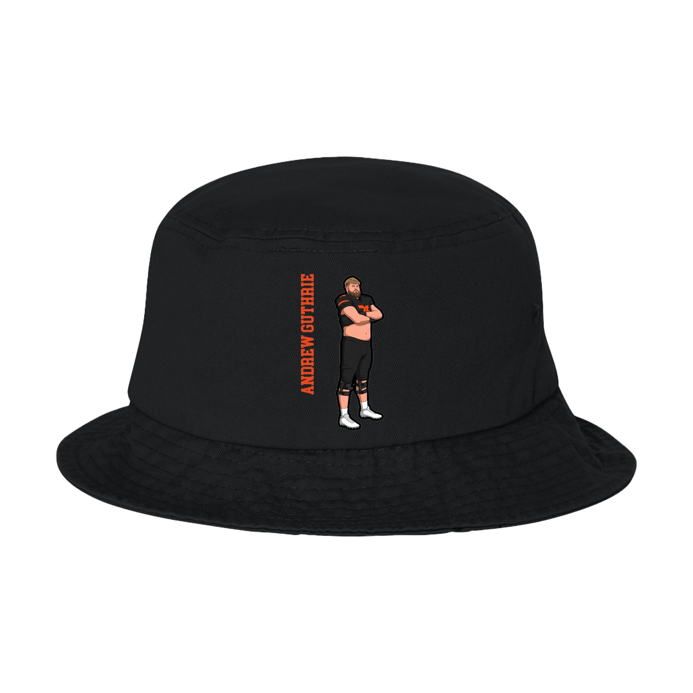 Bucket Cap — Name Vertical in Black
