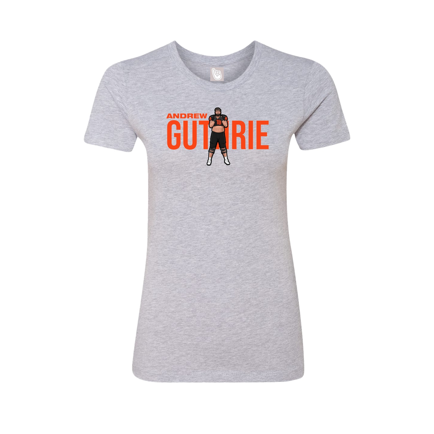 Womens Tee — Player Name in Grey