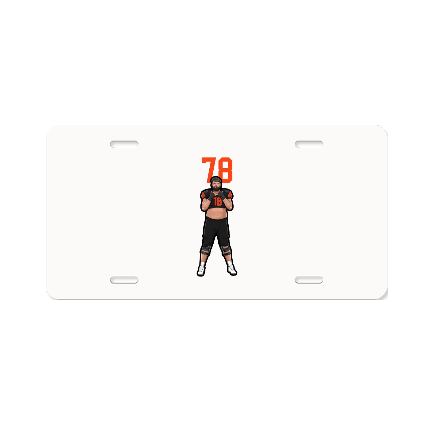 License Plate — Number Top in Classic