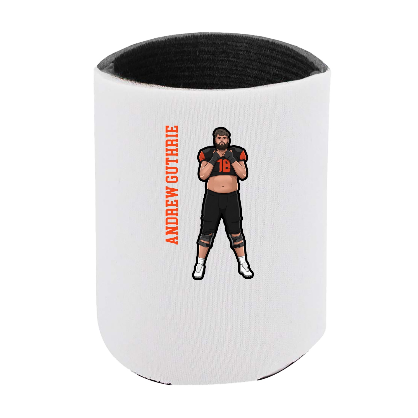 Can Holder — Name Vertical in White