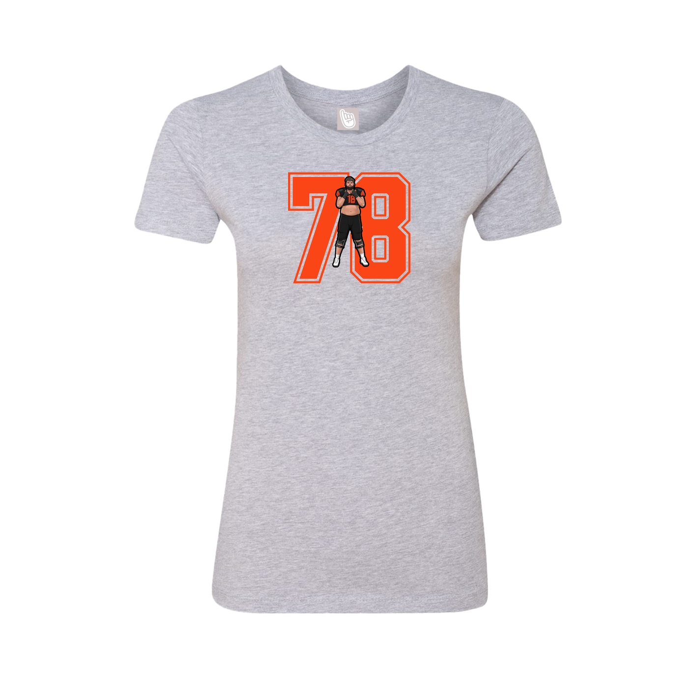 Womens Tee — Number in Grey