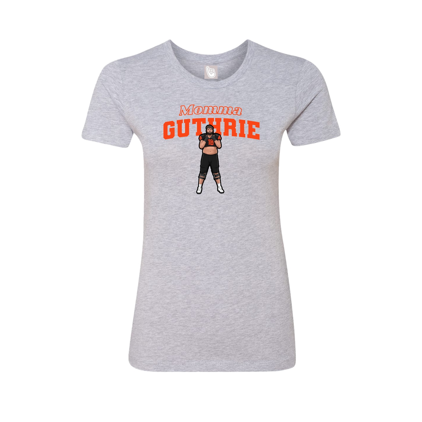 Womens Tee — Mothers Day Block in Grey