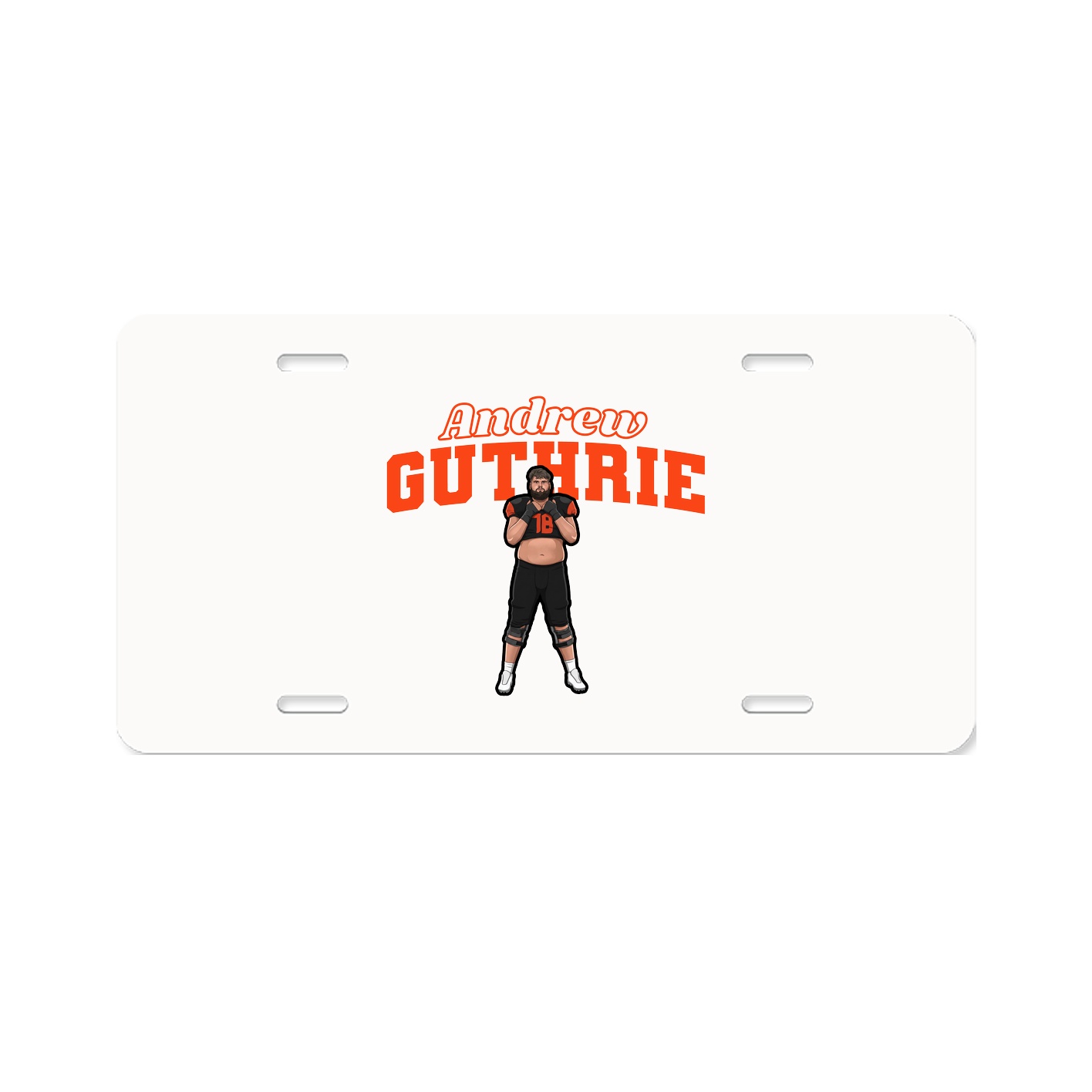 License Plate — Name Arch in Classic