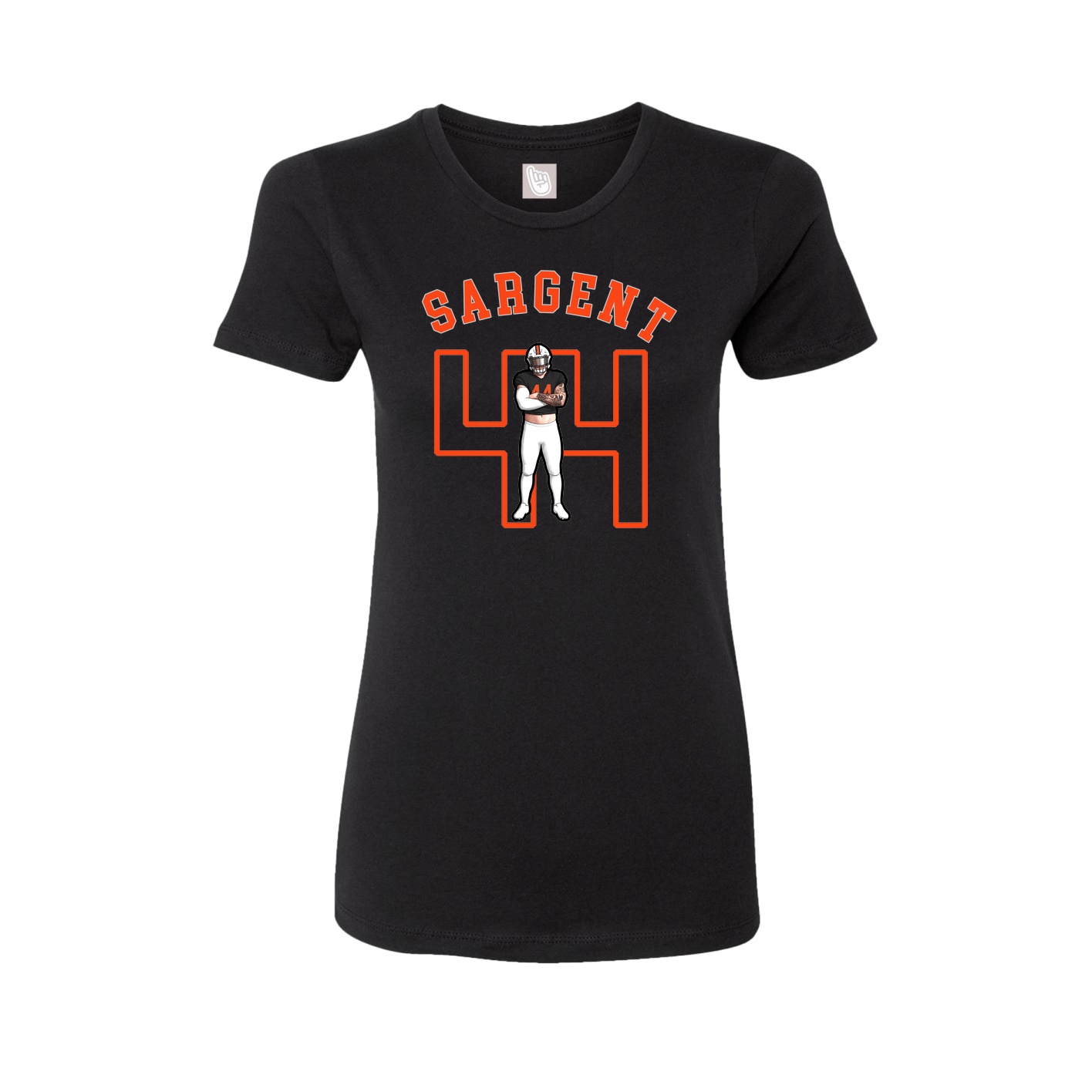 Fitted Women's Tee — Shirsey Arch in Black