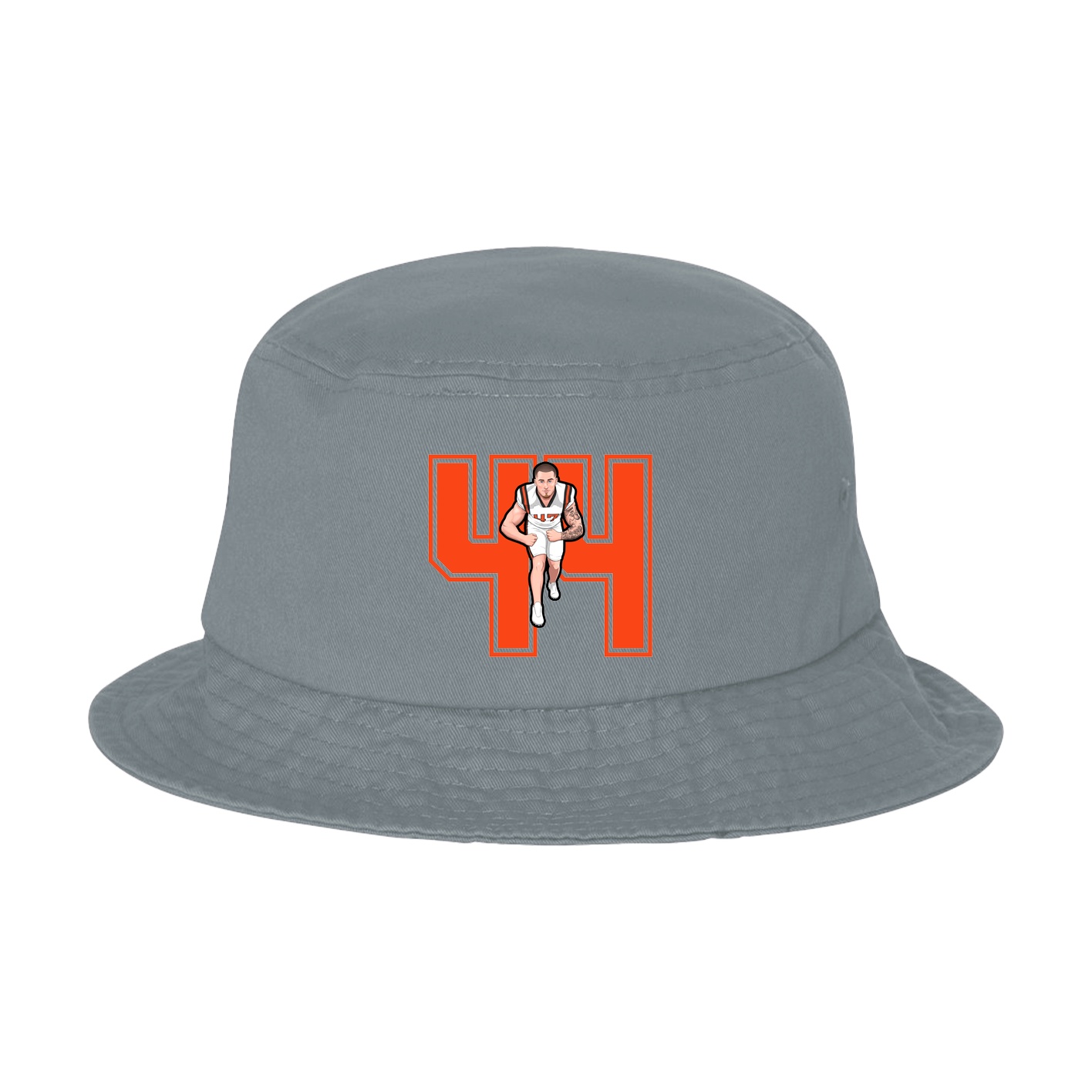 Bucket Cap — Number in Grey