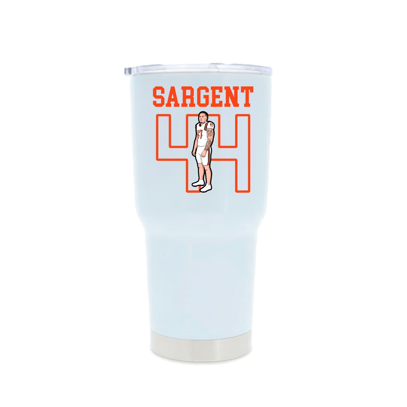 30oz Stainless Steel Tumbler — Shirsey in White