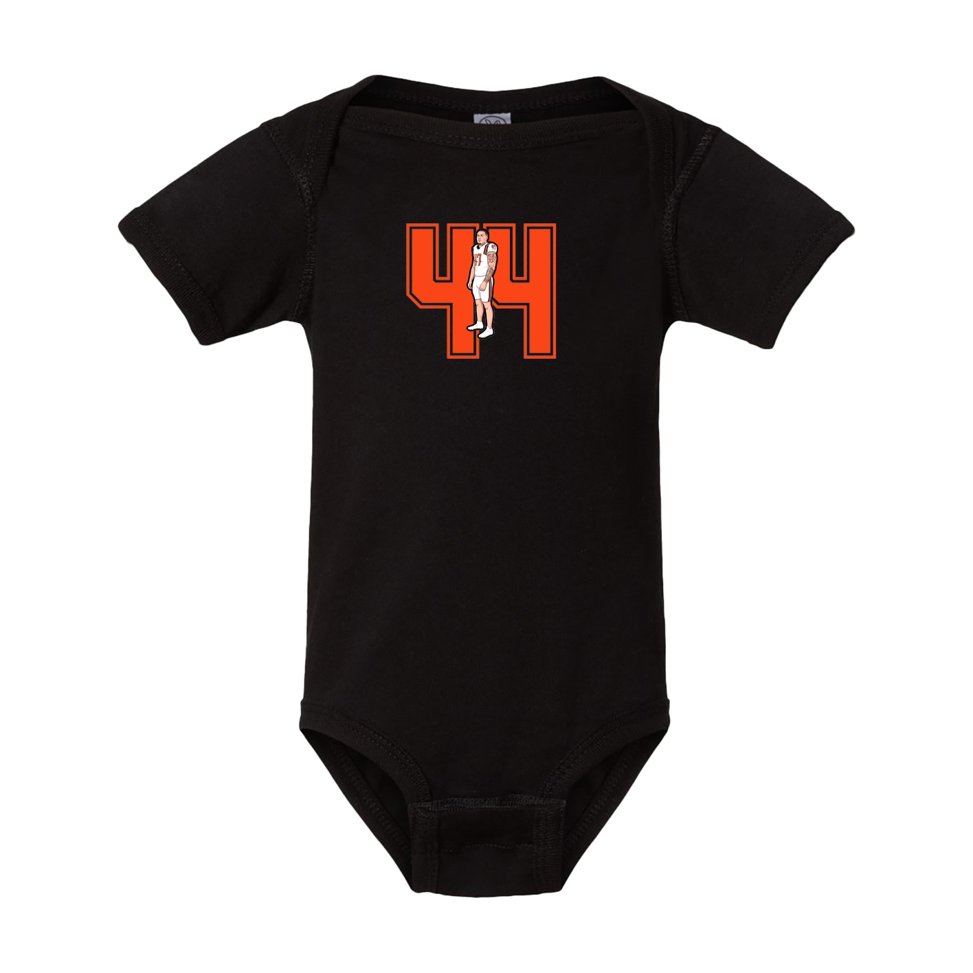Baby Onesie — Number in Black