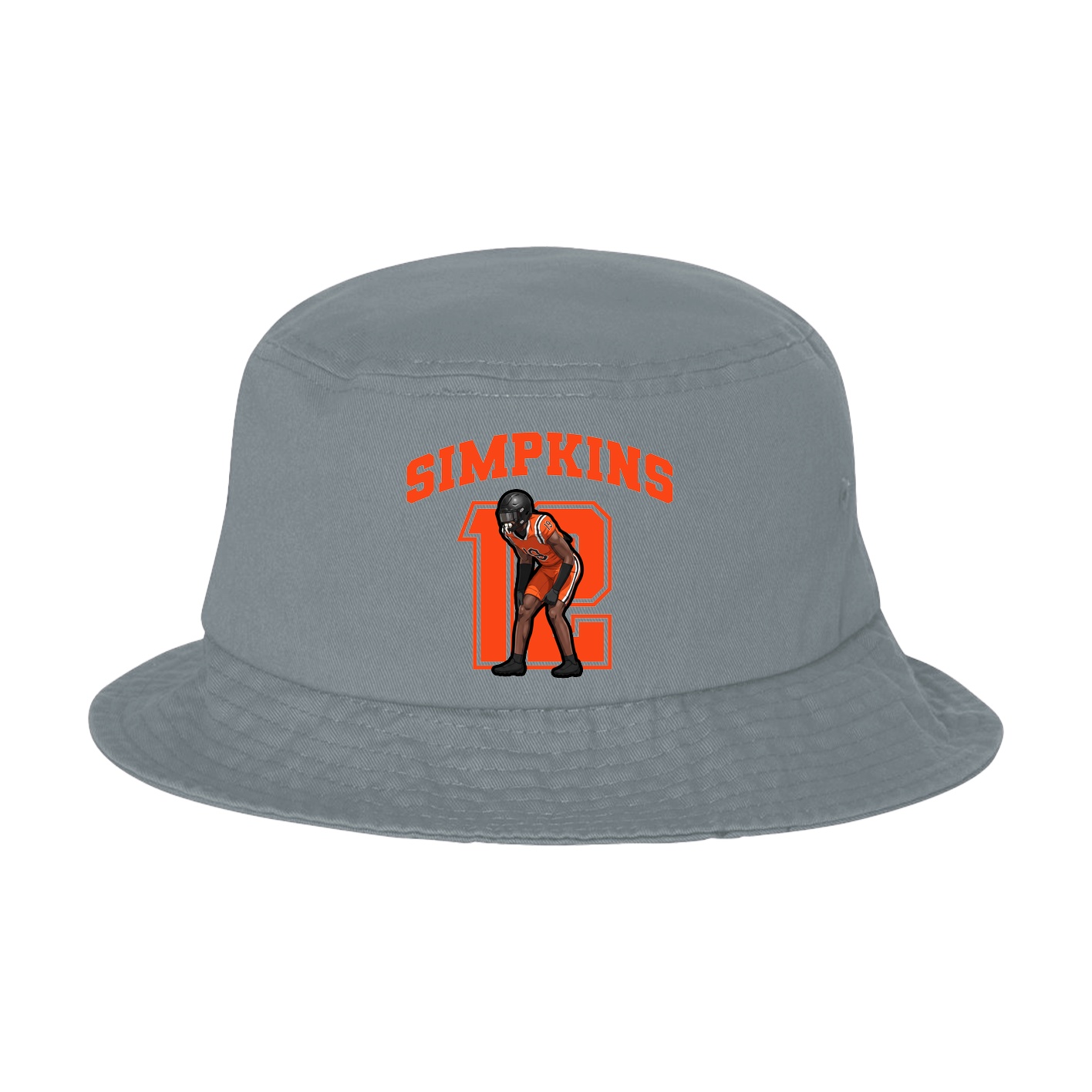 Bucket Cap — Number in Grey