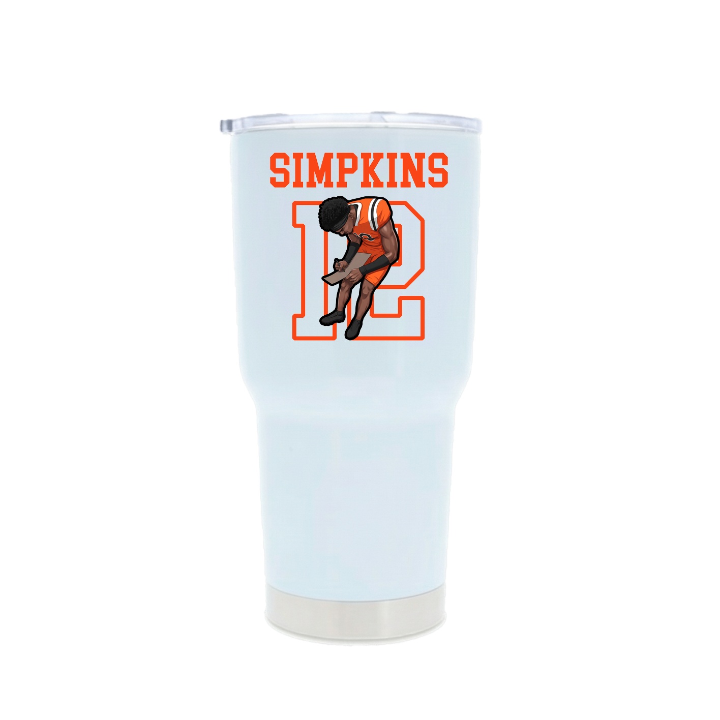 30oz Stainless Steel Tumbler — Shirsey in White