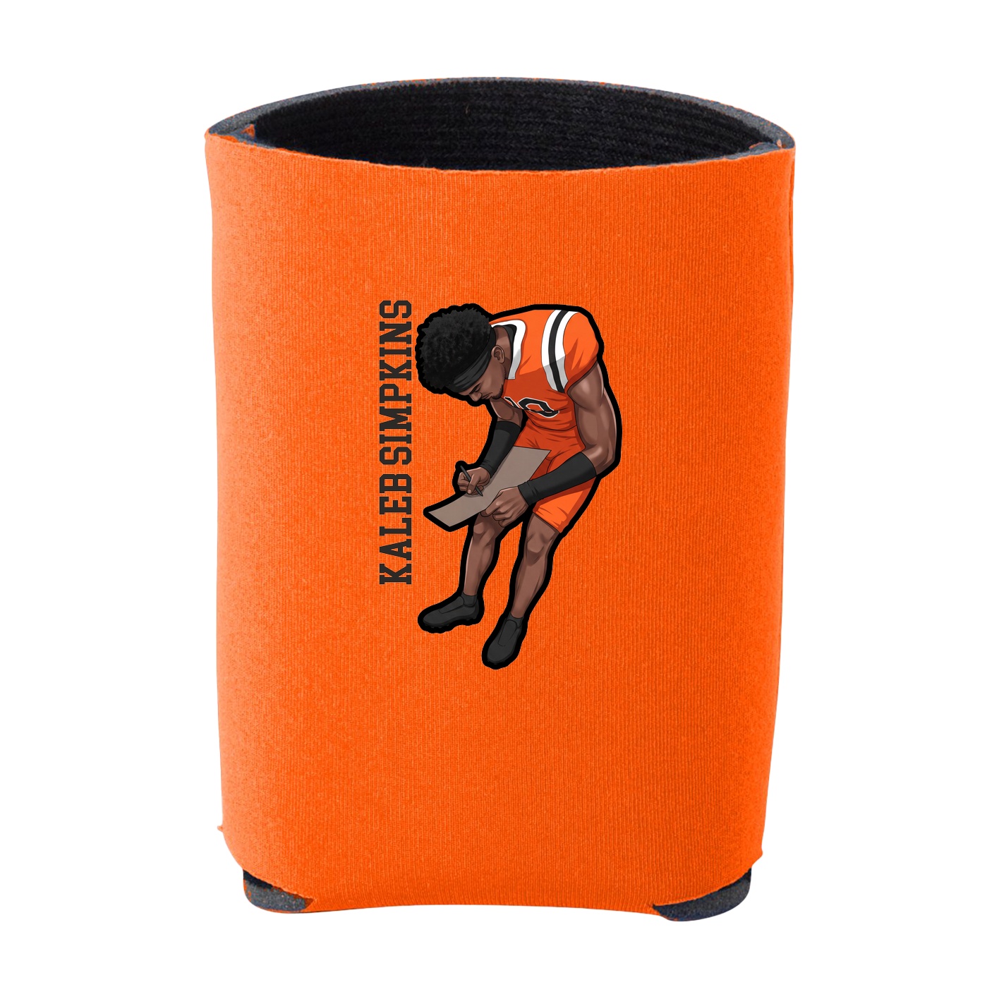Can Holder — Name Vertical in Orange