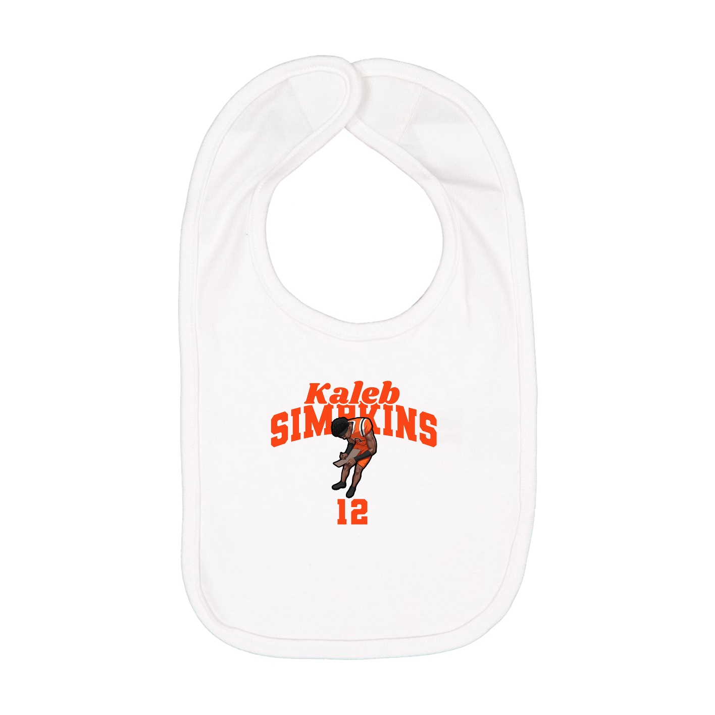 Infant Bib — Signature Arch in White