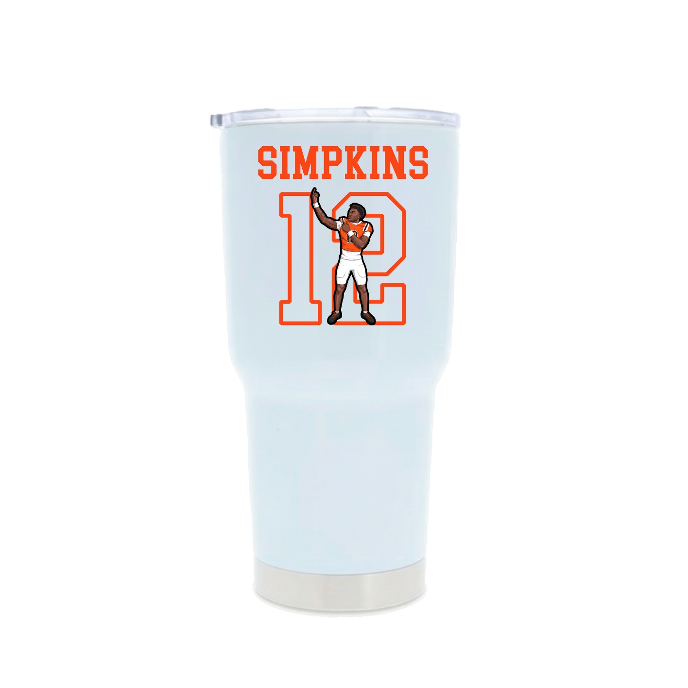 30oz Stainless Steel Tumbler — Shirsey in White