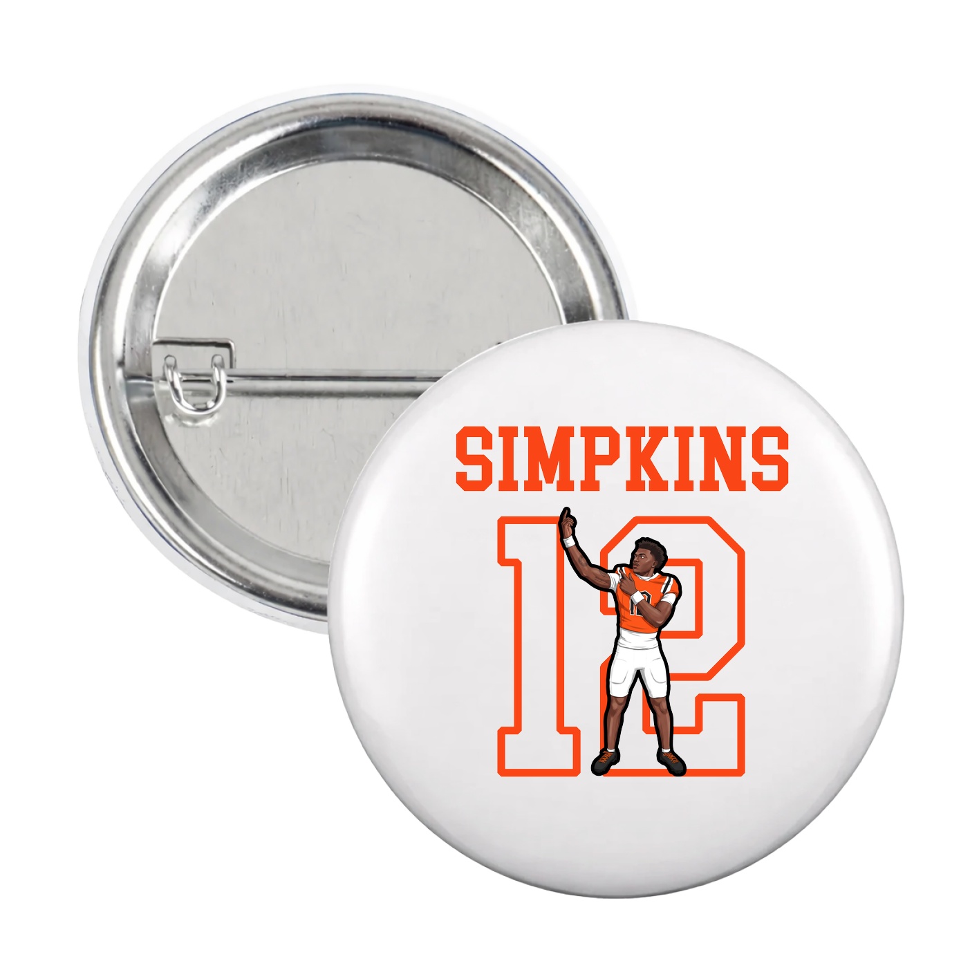 Game Day Button — Shirsey in White