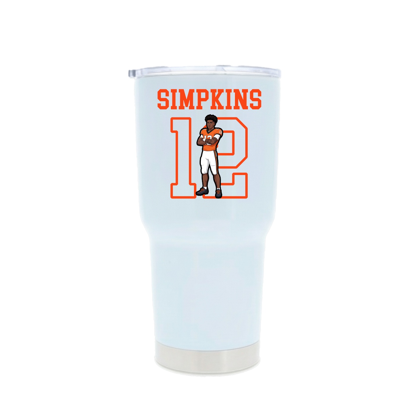 30oz Stainless Steel Tumbler — Shirsey in White