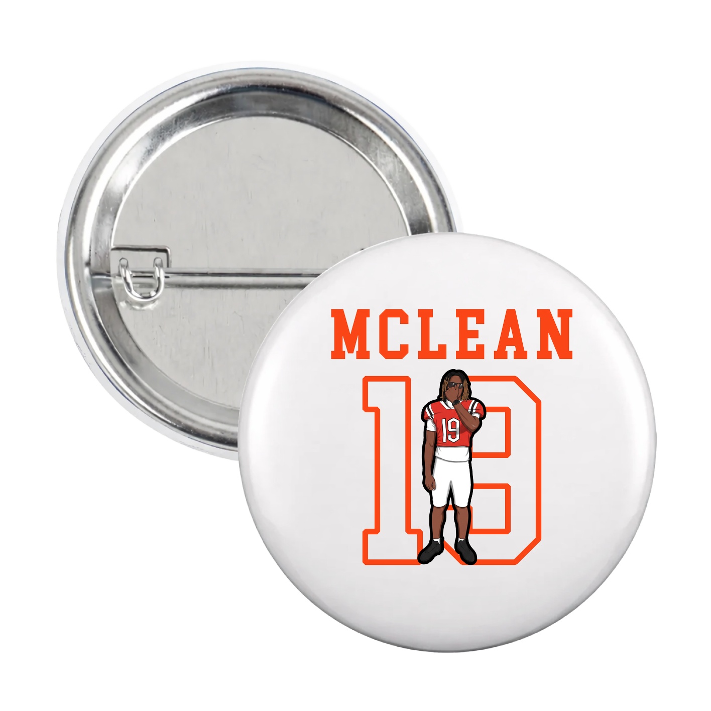Game Day Button — Shirsey in White