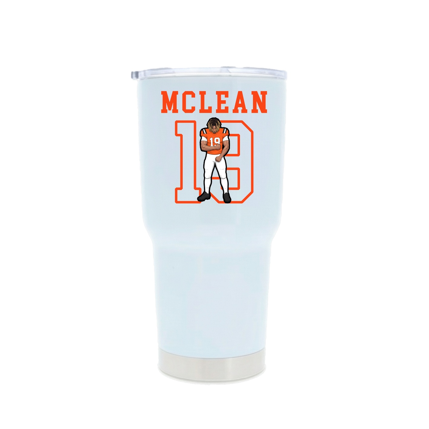 30oz Stainless Steel Tumbler — Shirsey in White