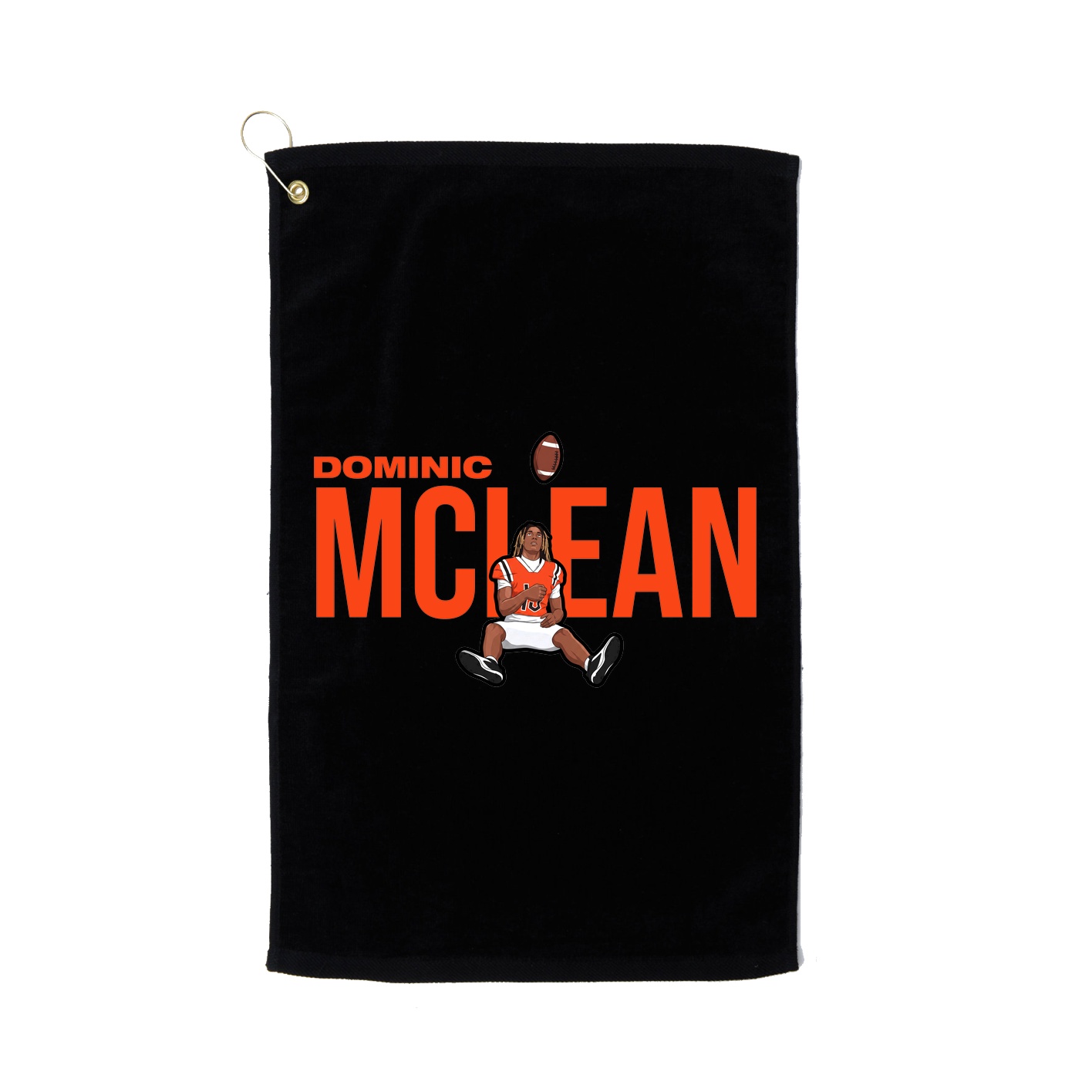 Golf Towel — Player Name in Black