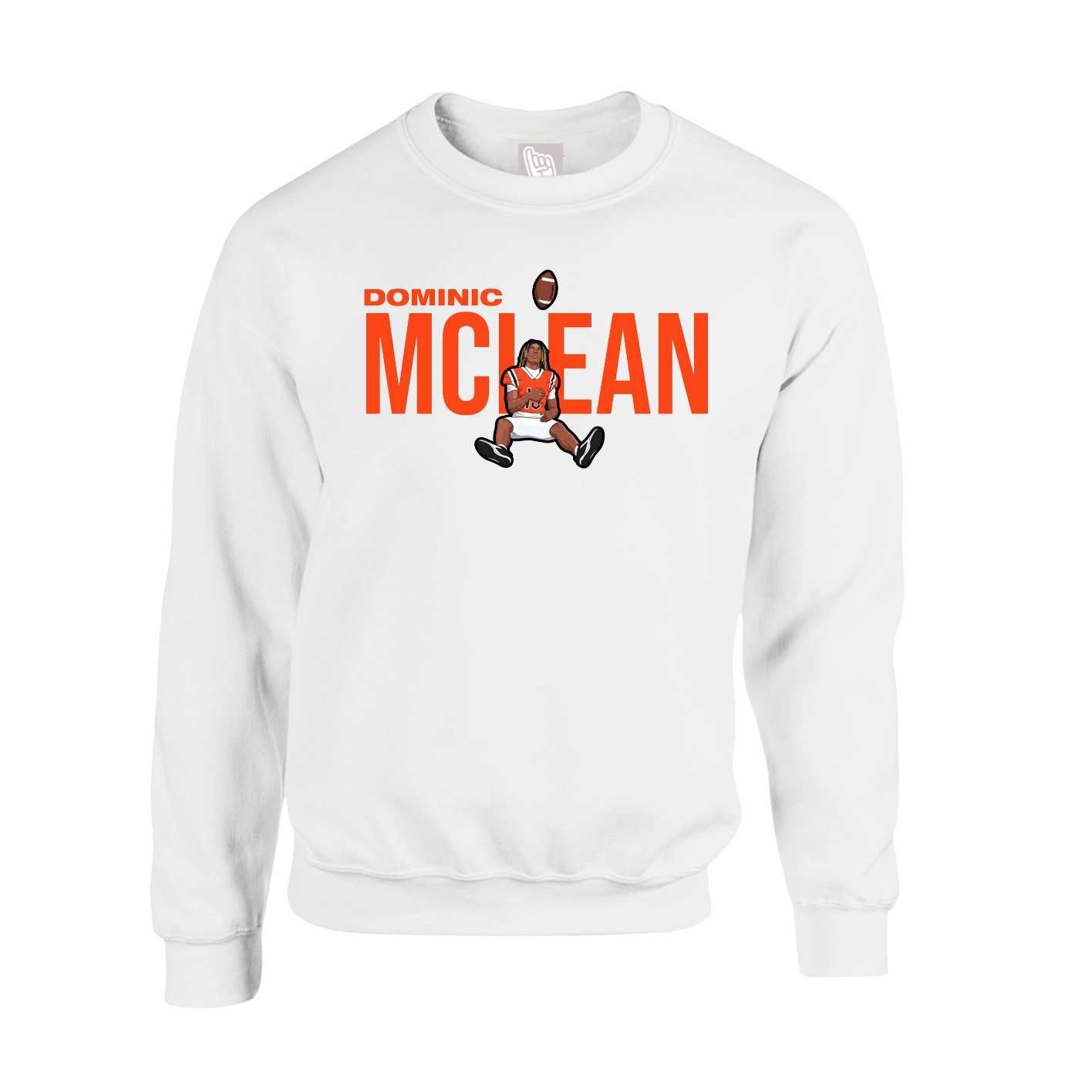 Fleece Crew — Player Name in White