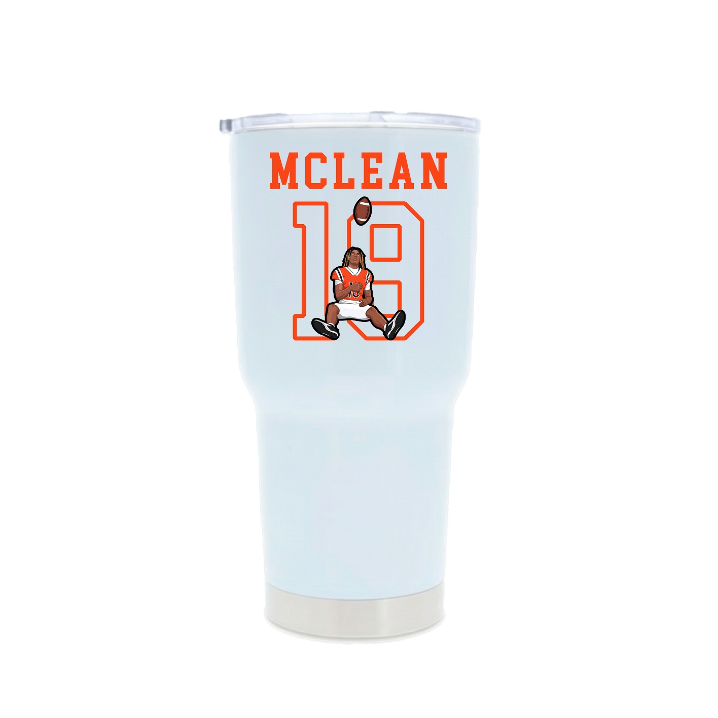 30oz Stainless Steel Tumbler — Shirsey in White