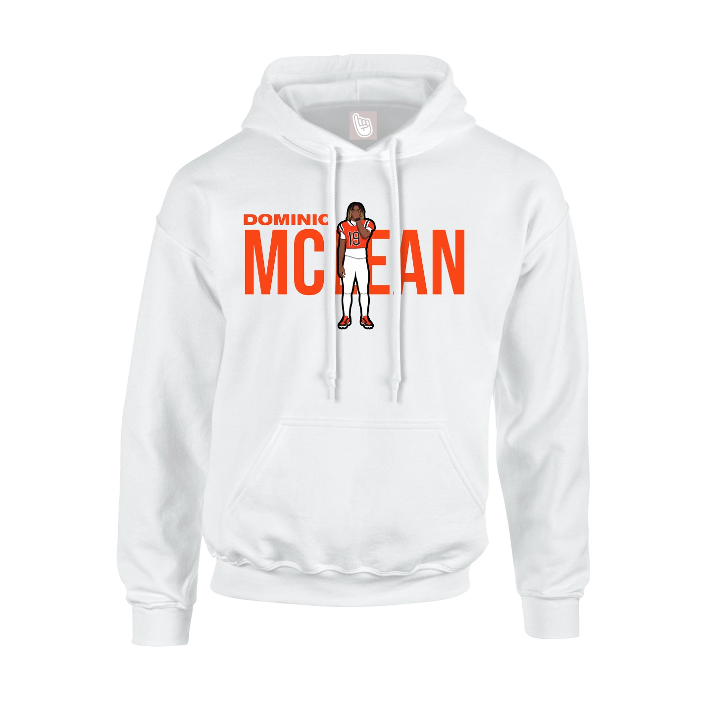 Youth Hoodie — Player Name in White