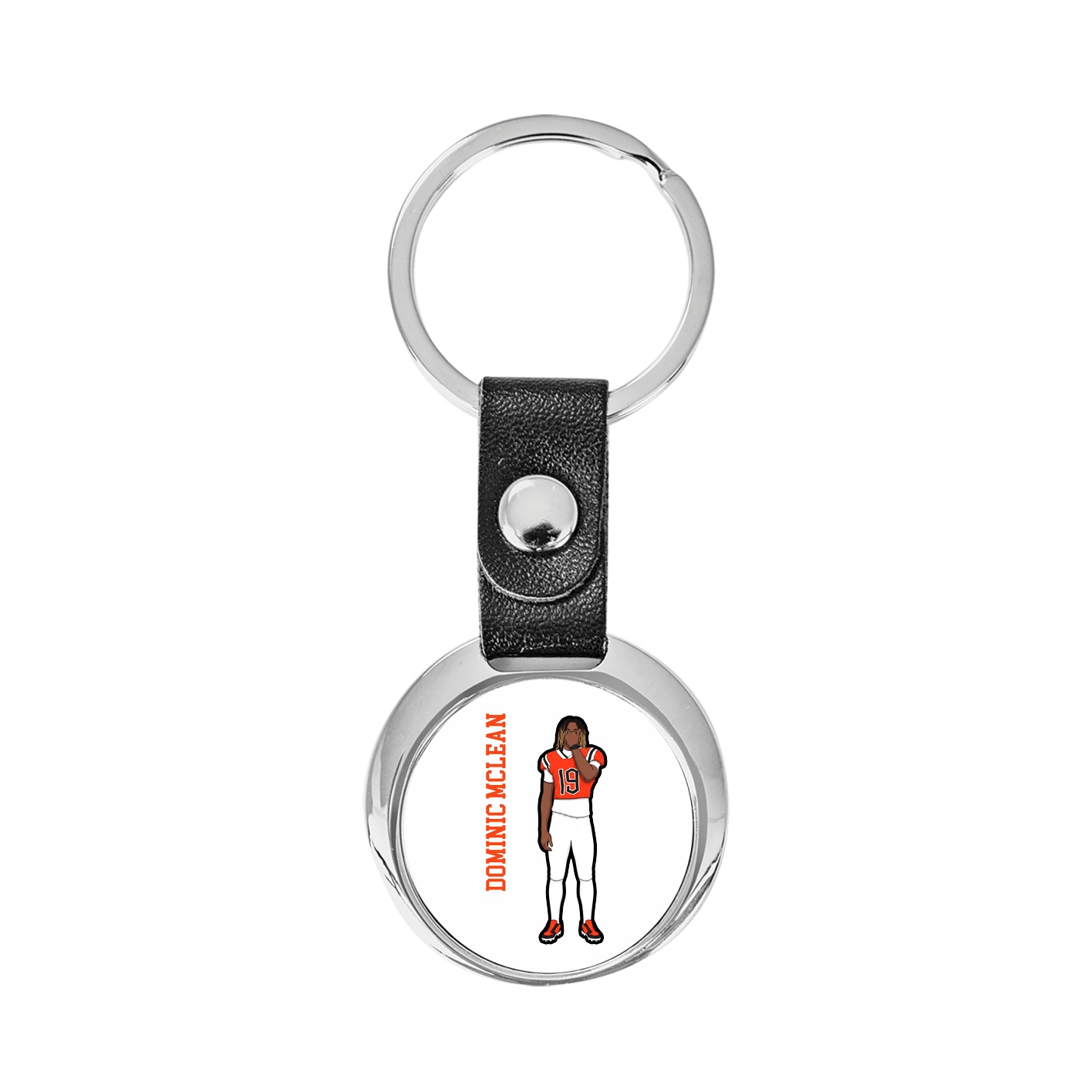 Key Chain — Name Vertical in Classic