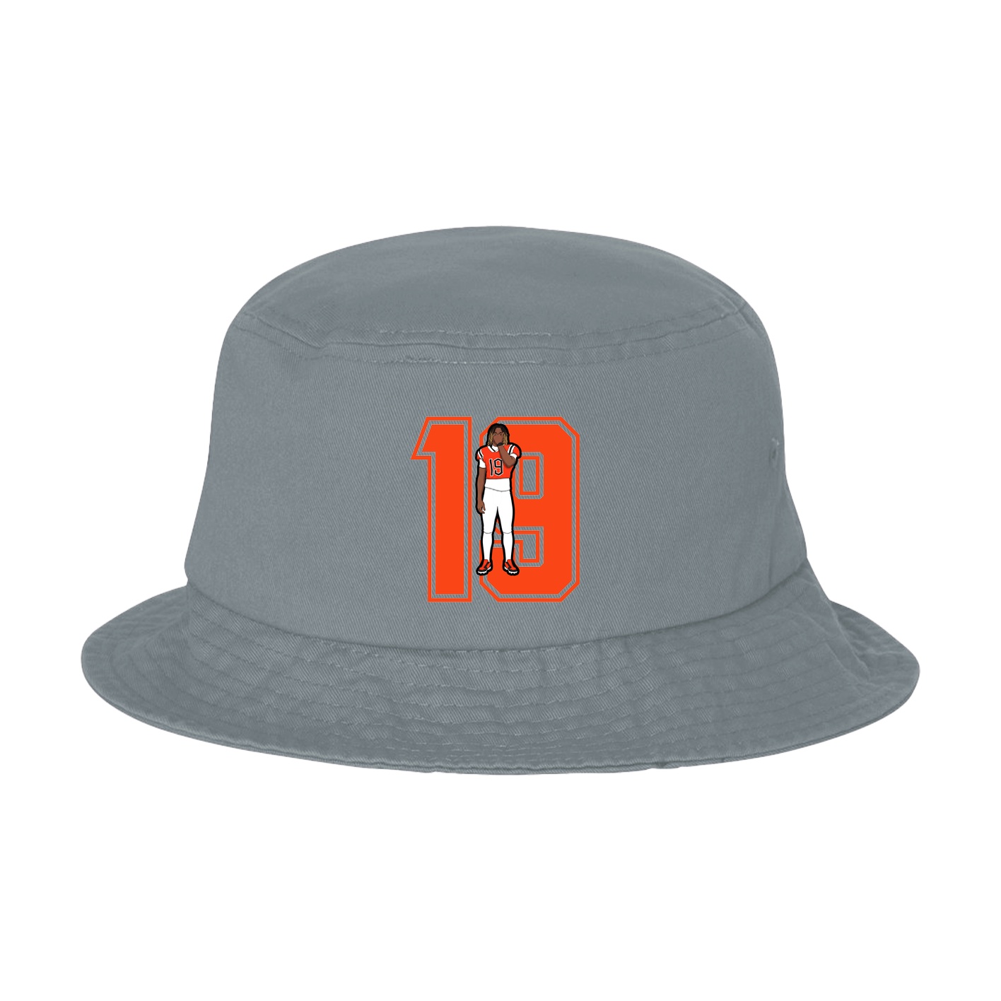 Bucket Cap — Number in Grey