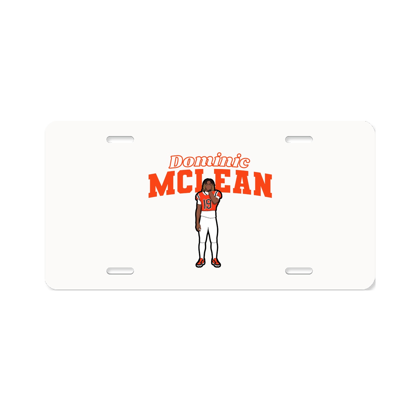 License Plate — Name Arch in Classic
