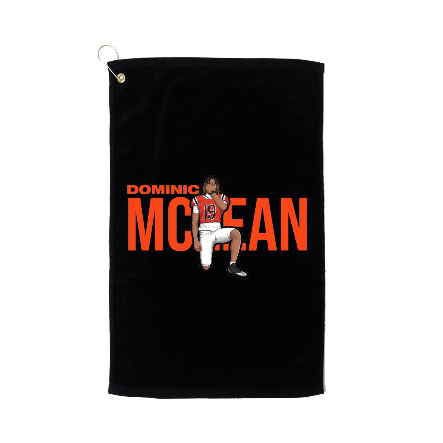 Golf Towel — Player Name in Black