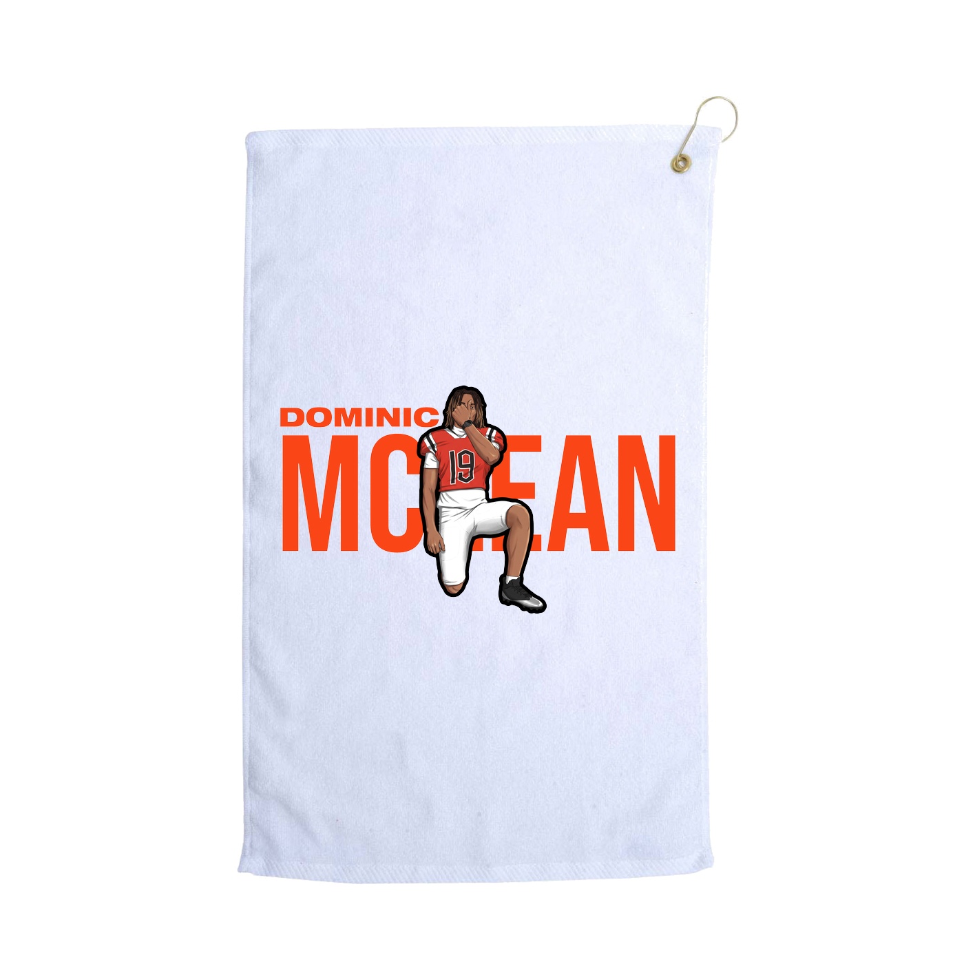 Golf Towel — Player Name in White