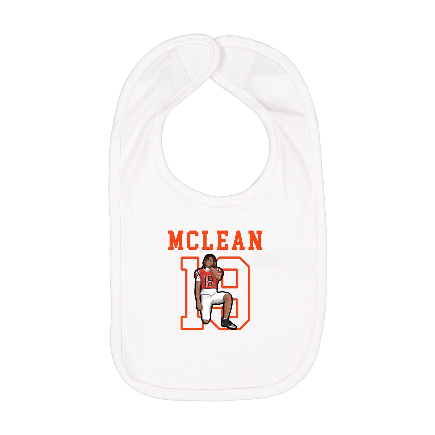 Infant Bib — Shirsey in White