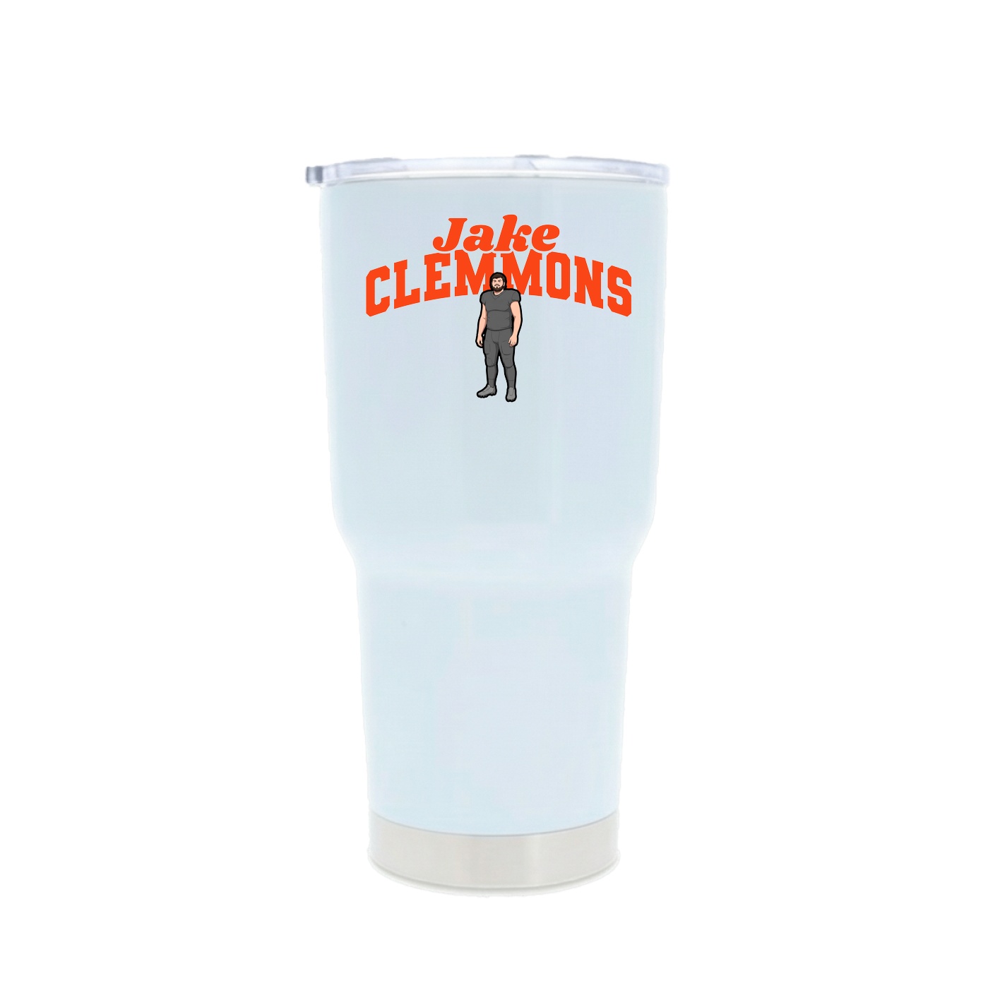 30oz Stainless Steel Tumbler — Signature Arch in White