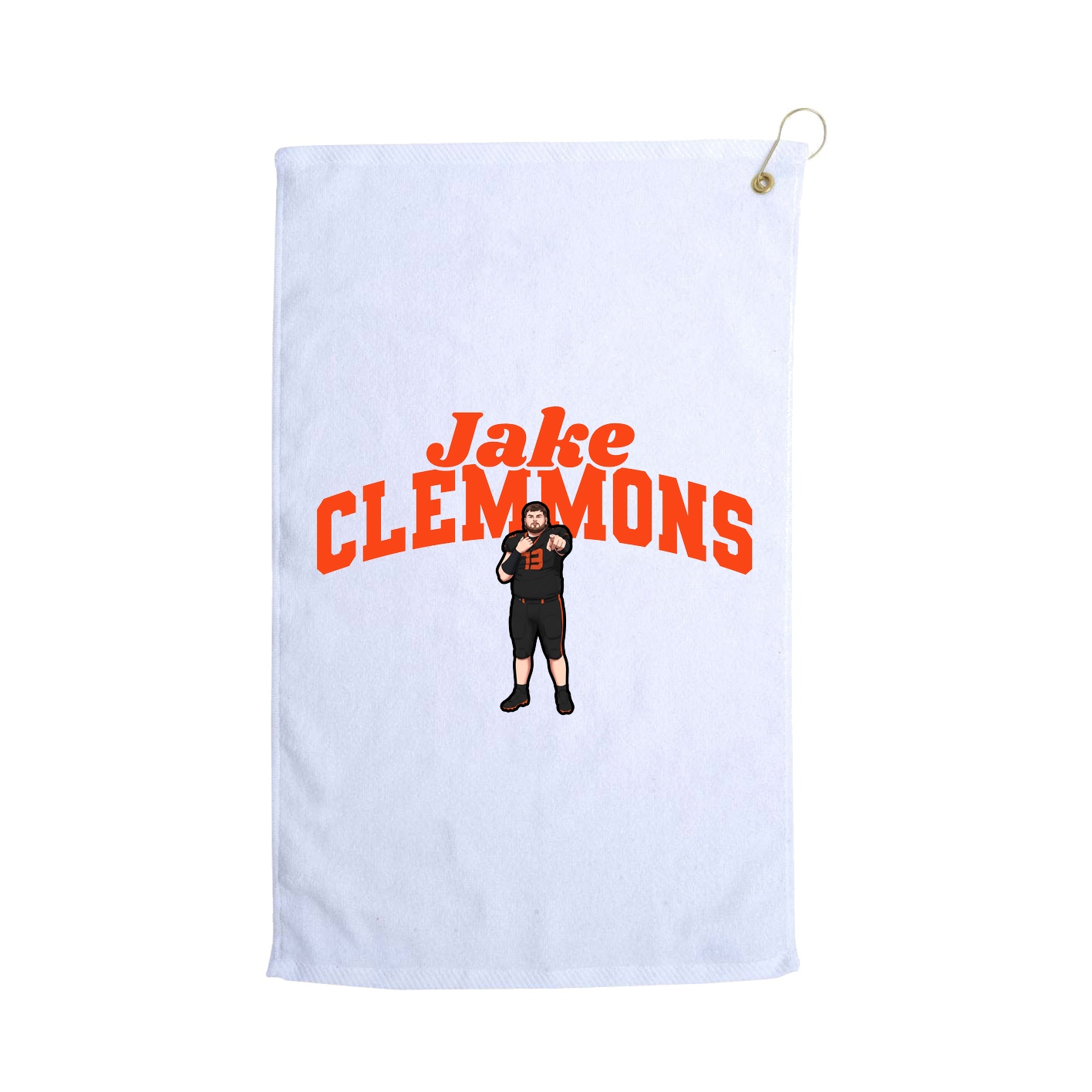 Golf Towel — Signature Arch in White