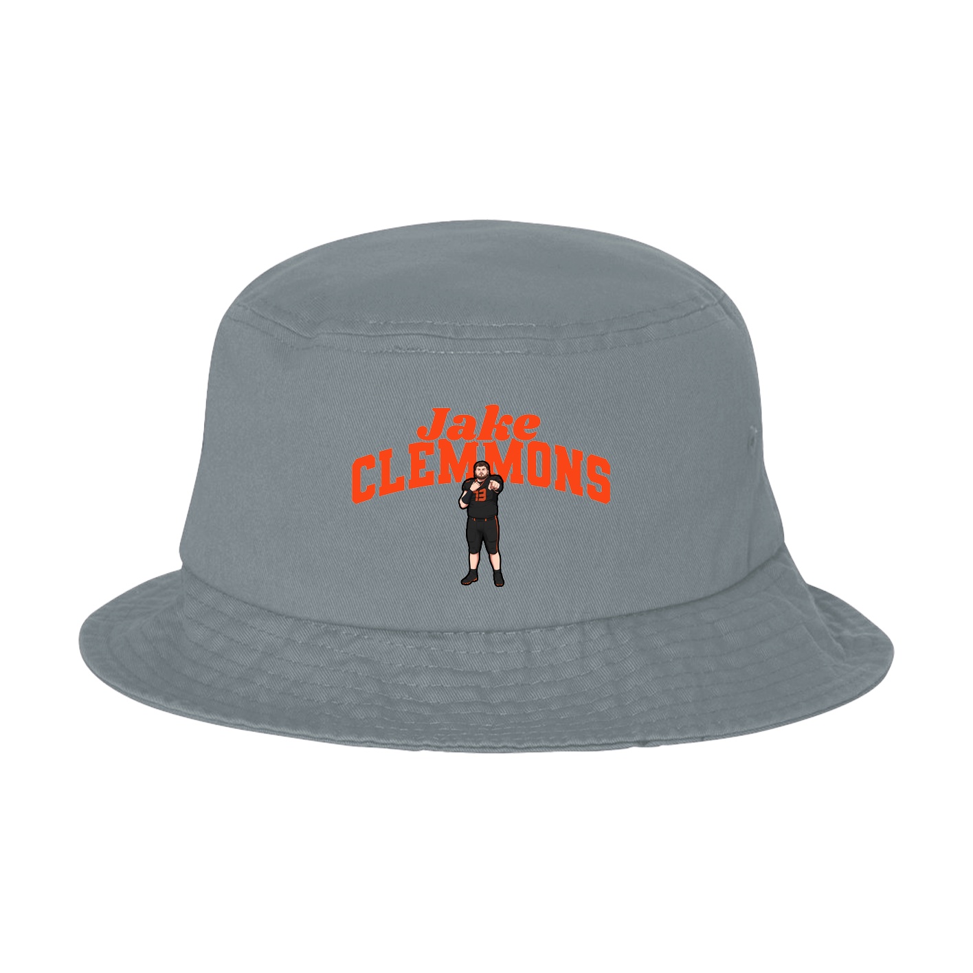 Bucket Cap — Signature Arch in Grey