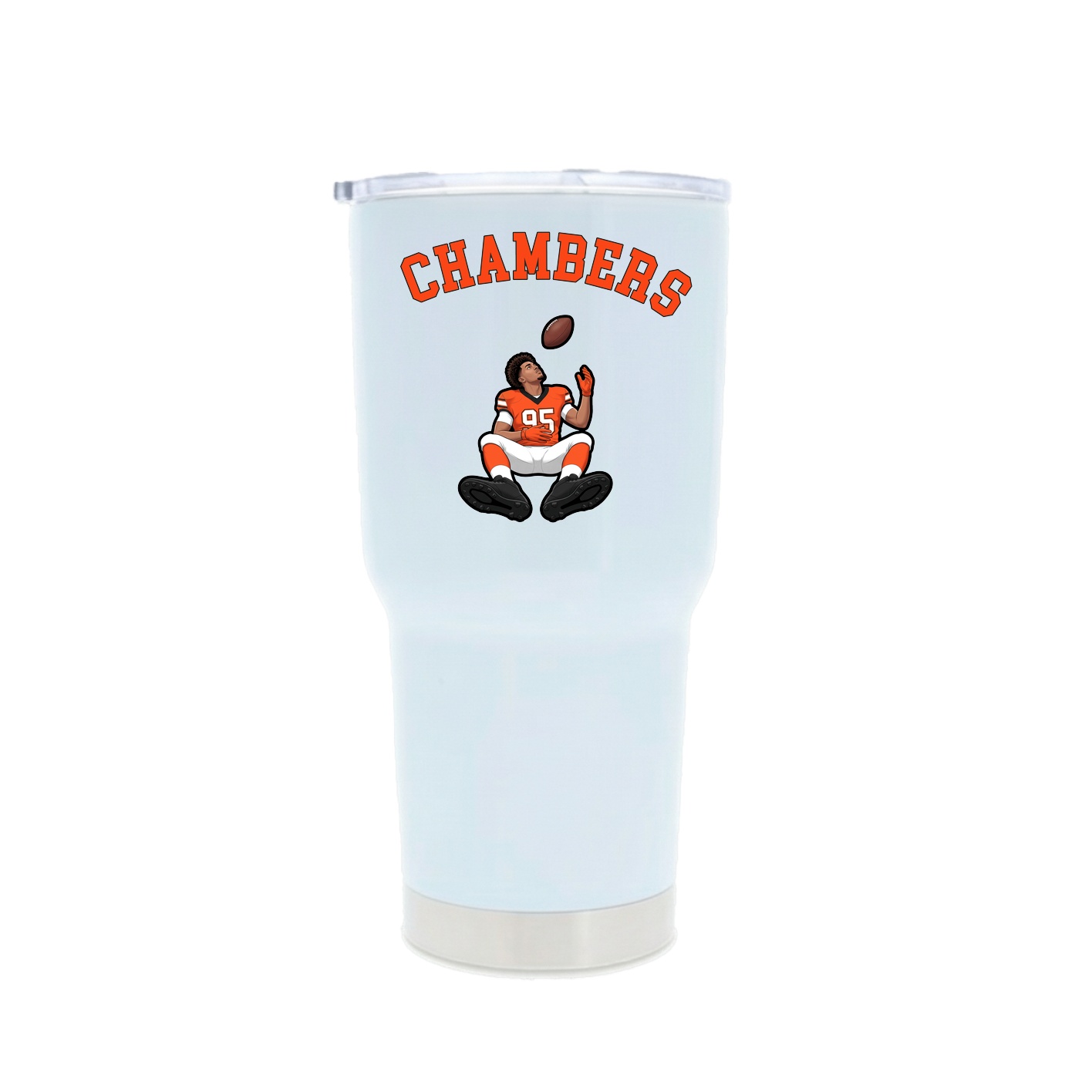 30oz Stainless Steel Tumbler — Shirsey Arch in White