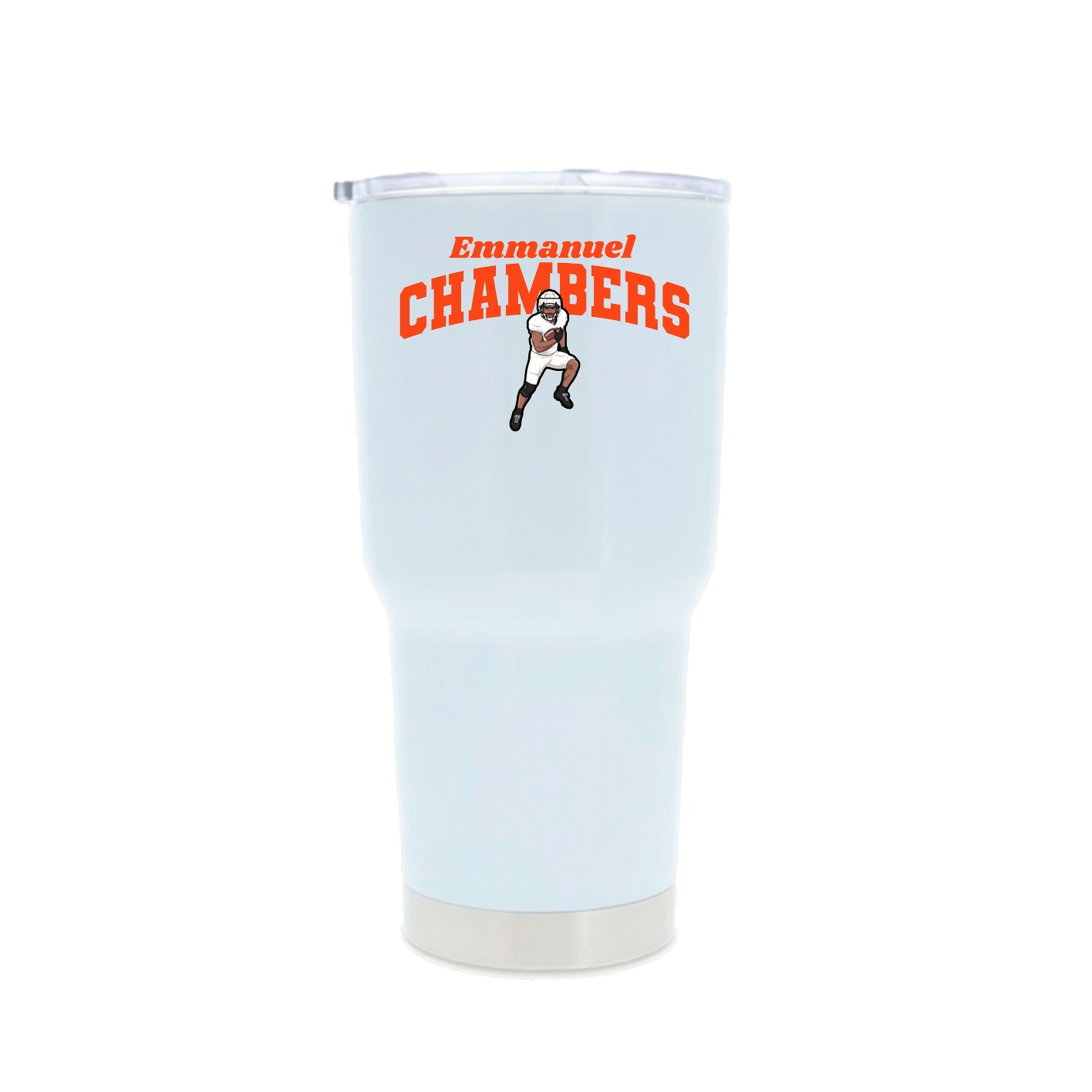 30oz Stainless Steel Tumbler — Signature Arch in White