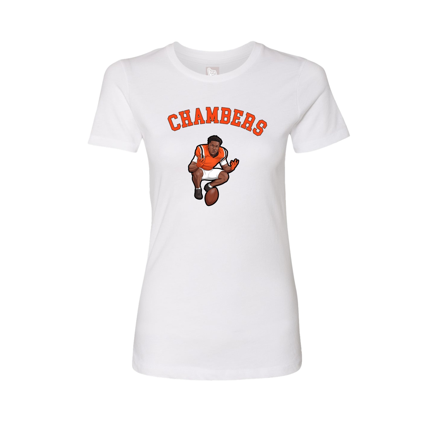 Fitted Women's Tee — Shirsey Arch in White