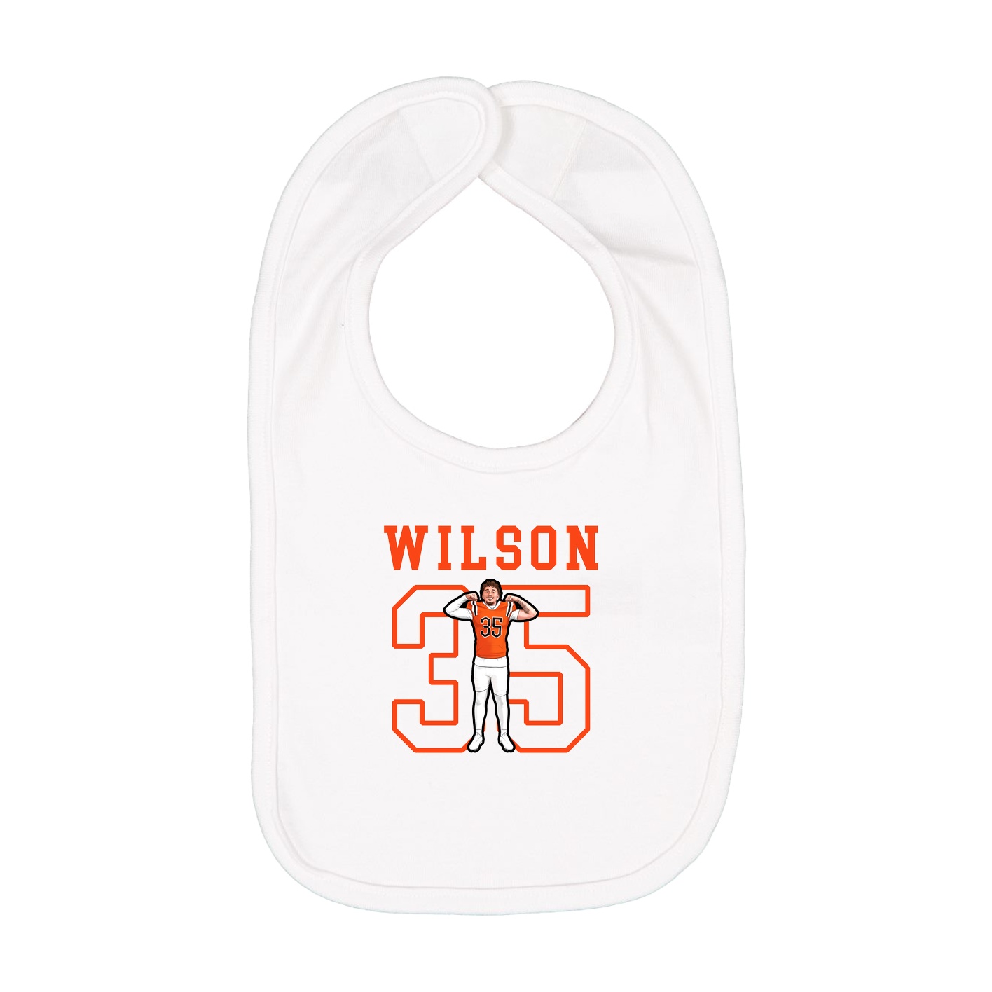 Infant Bib — Shirsey in White