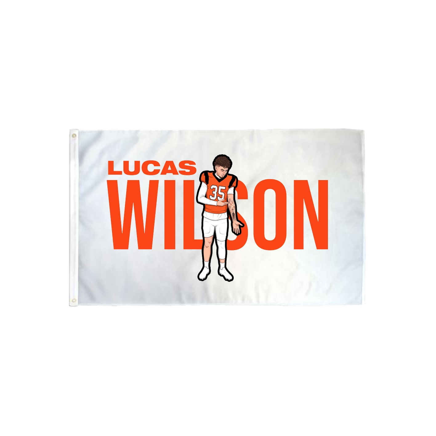3x5 Flag — Player Name in Classic