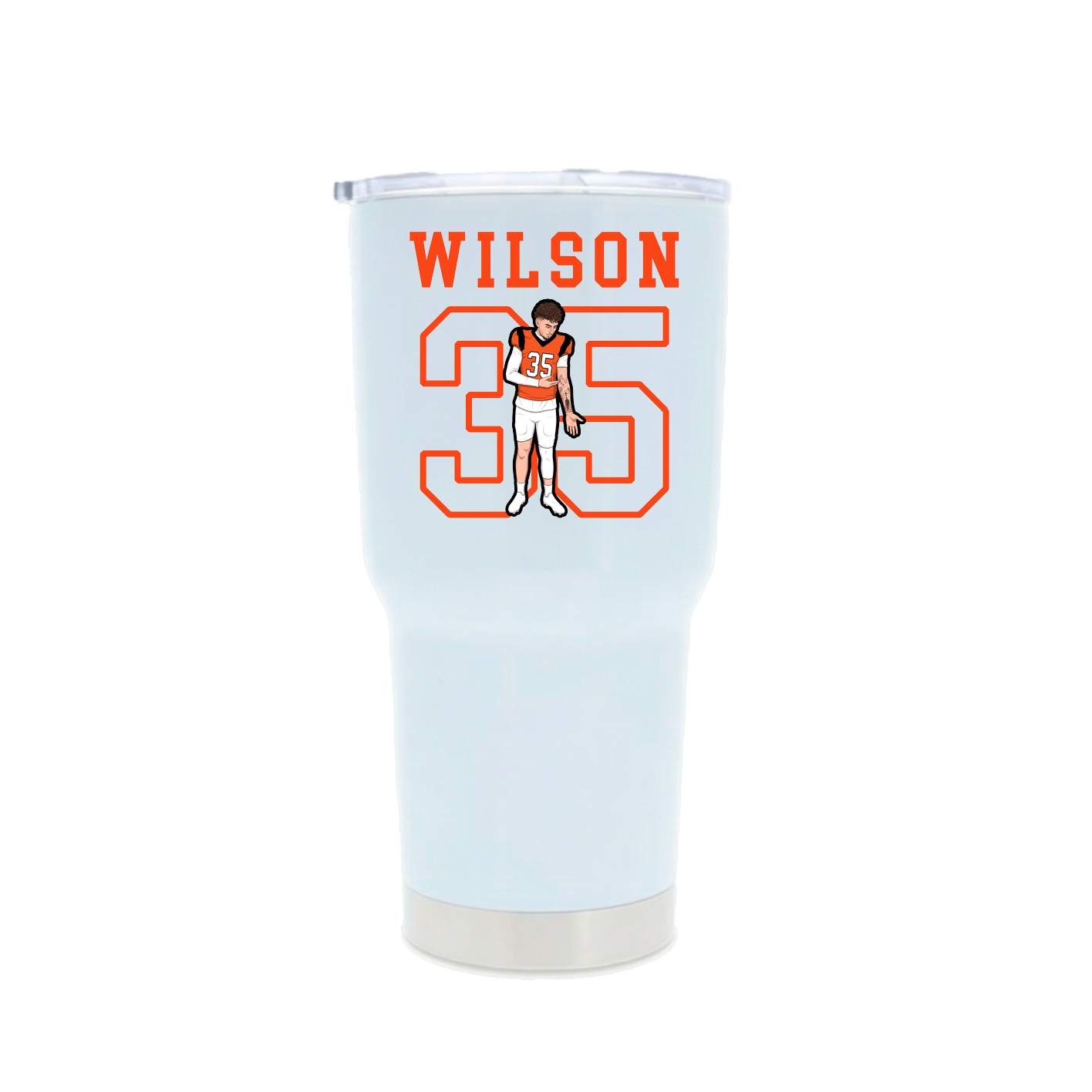 30oz Stainless Steel Tumbler — Shirsey in White