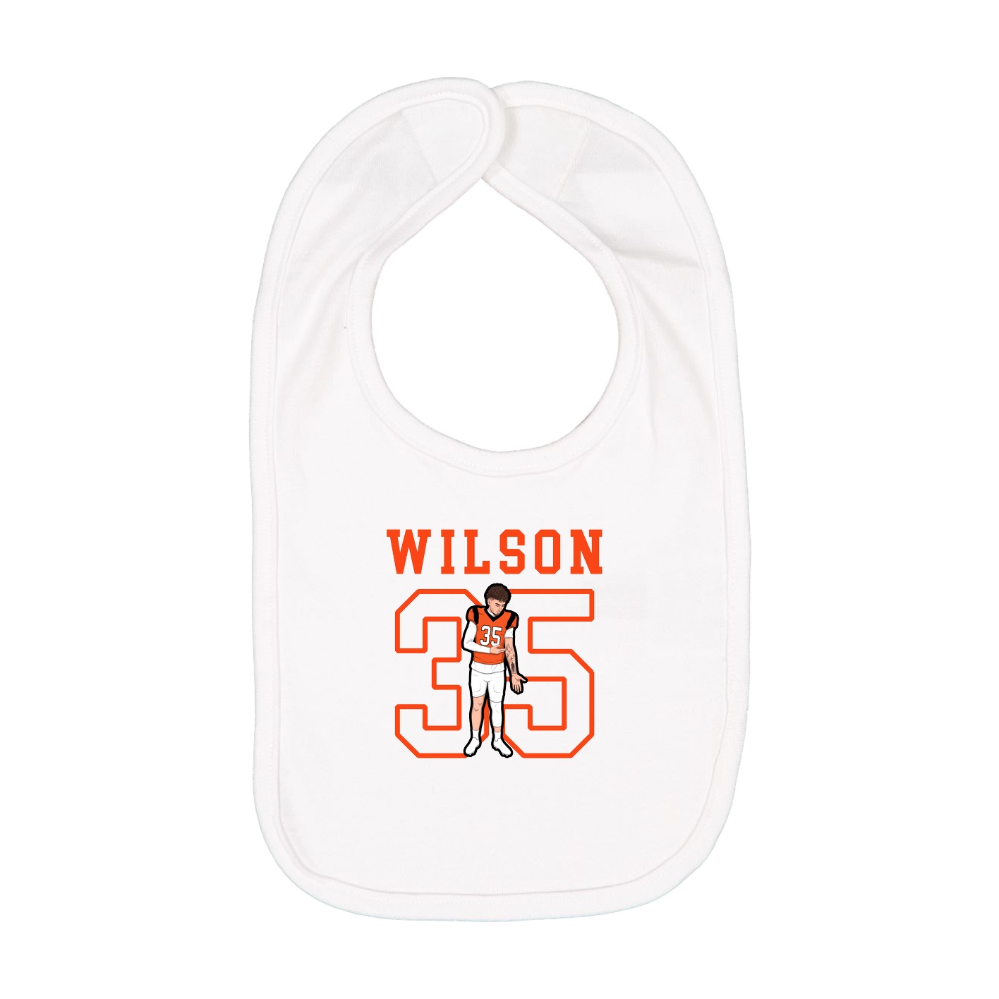 Infant Bib — Shirsey in White