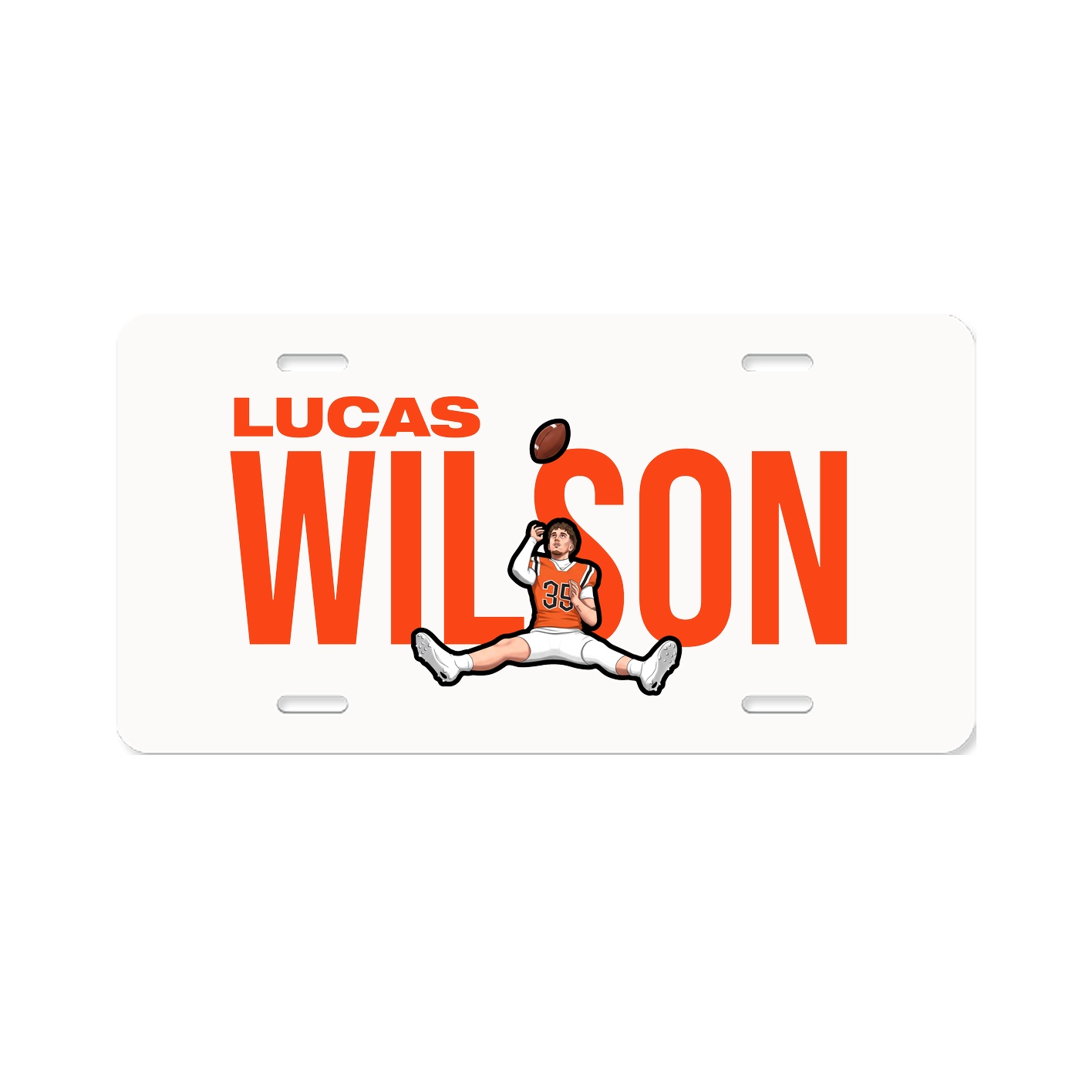 License Plate — Player Name in Classic