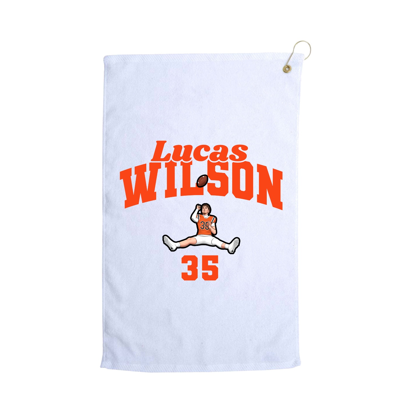Golf Towel — Signature Arch in White