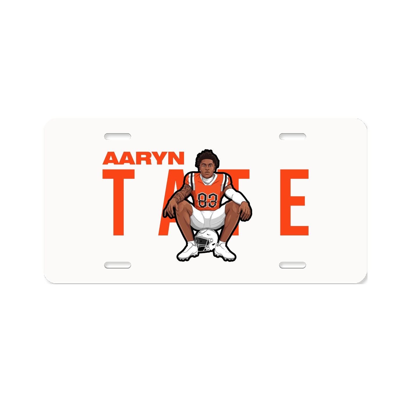 License Plate — Player Name in Classic
