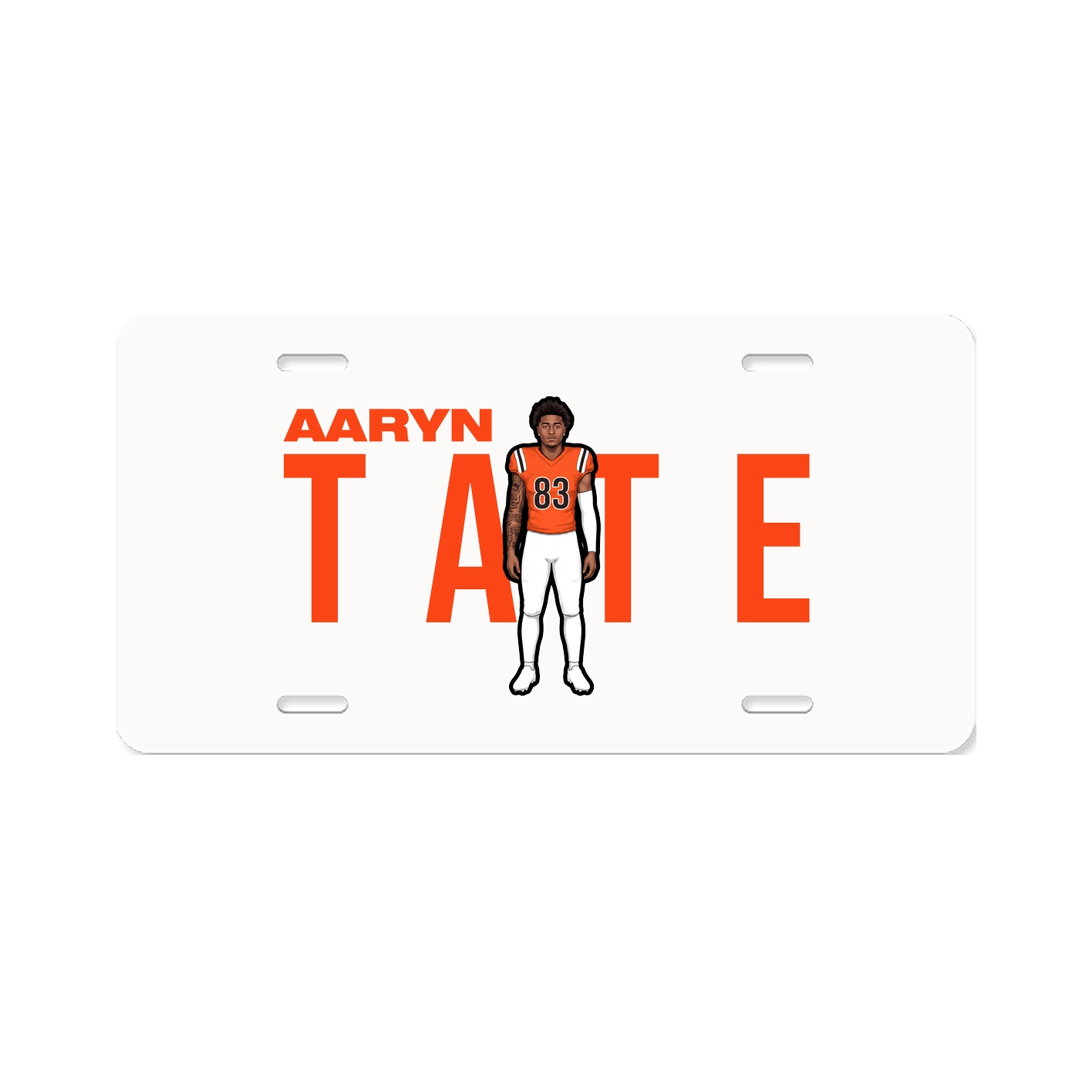 License Plate — Player Name in Classic