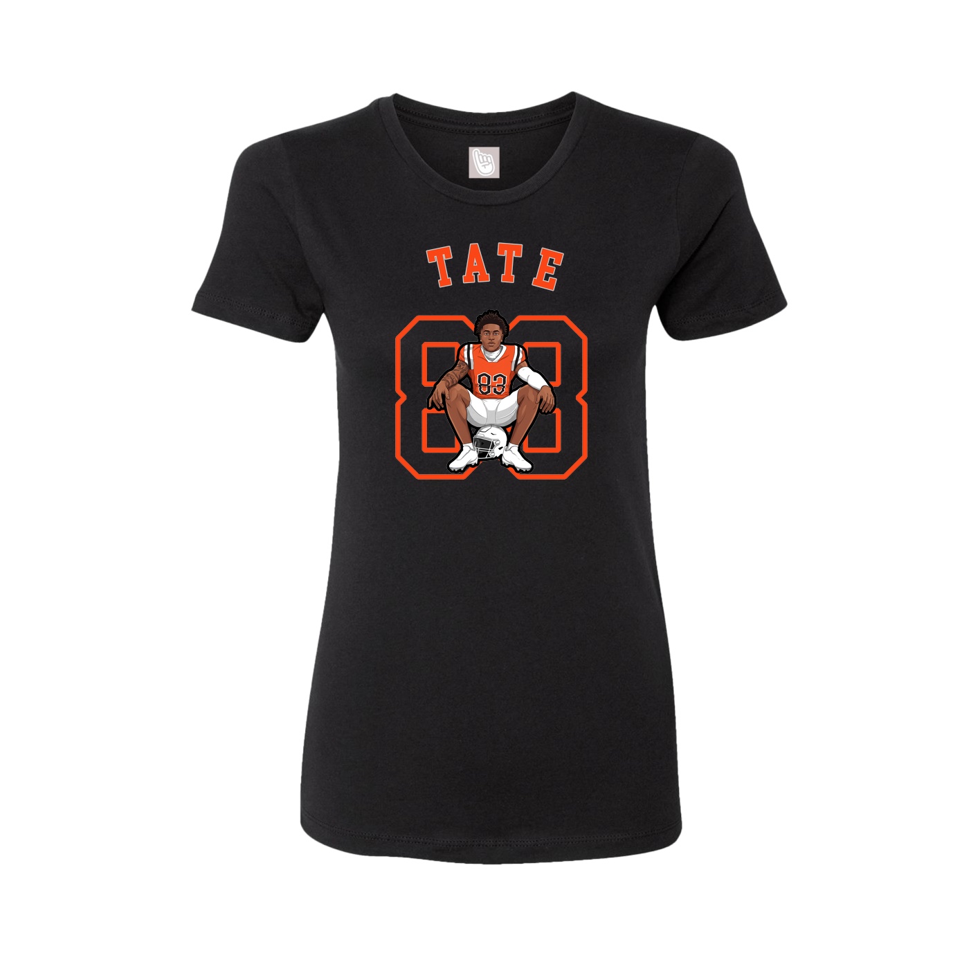 Fitted Women's Tee — Shirsey Arch in Black