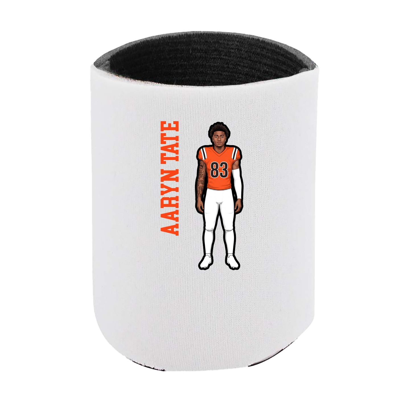 Can Holder — Name Vertical in White